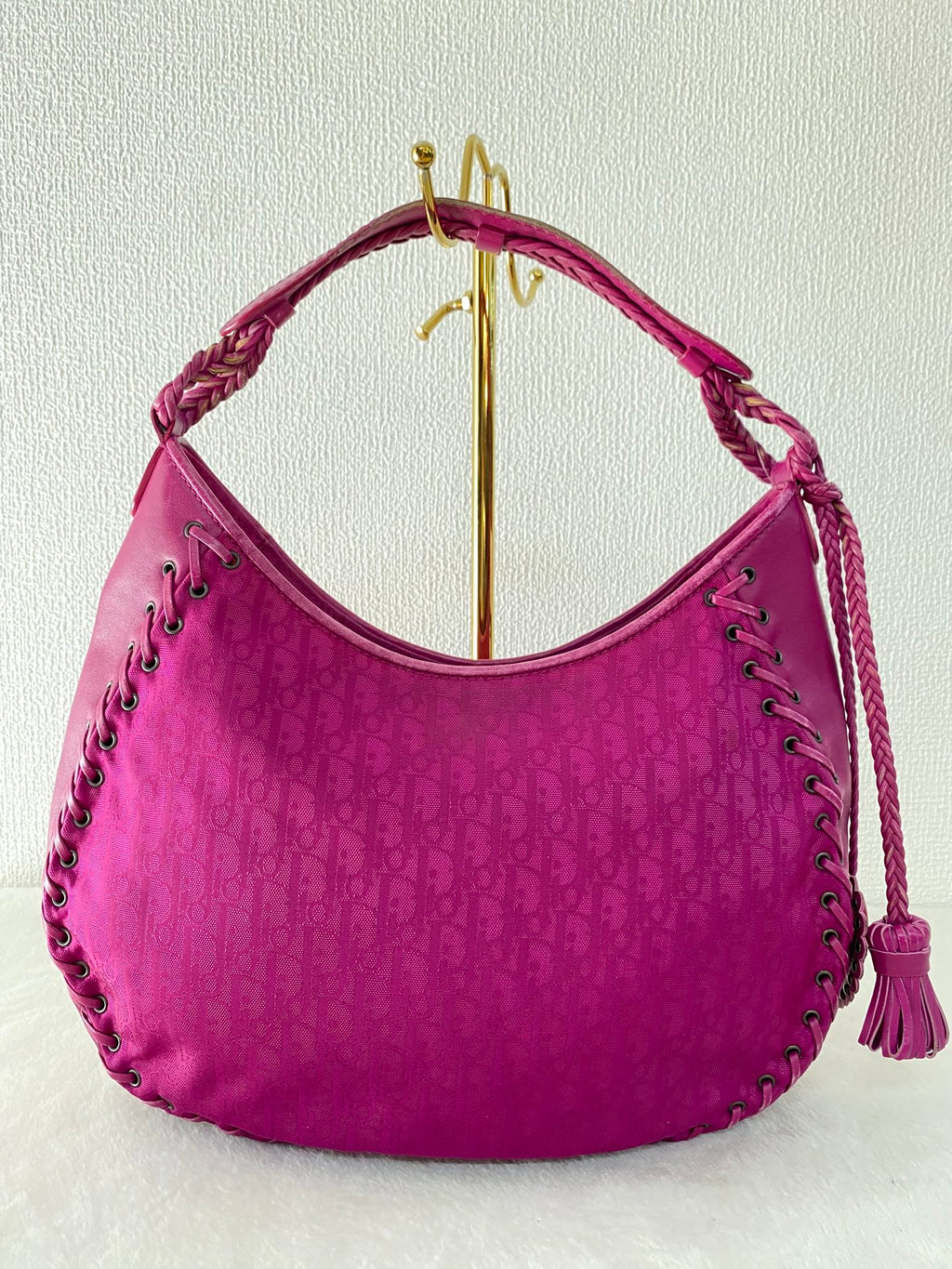 Christian Dior Oblique canvas ethnic hobo bag