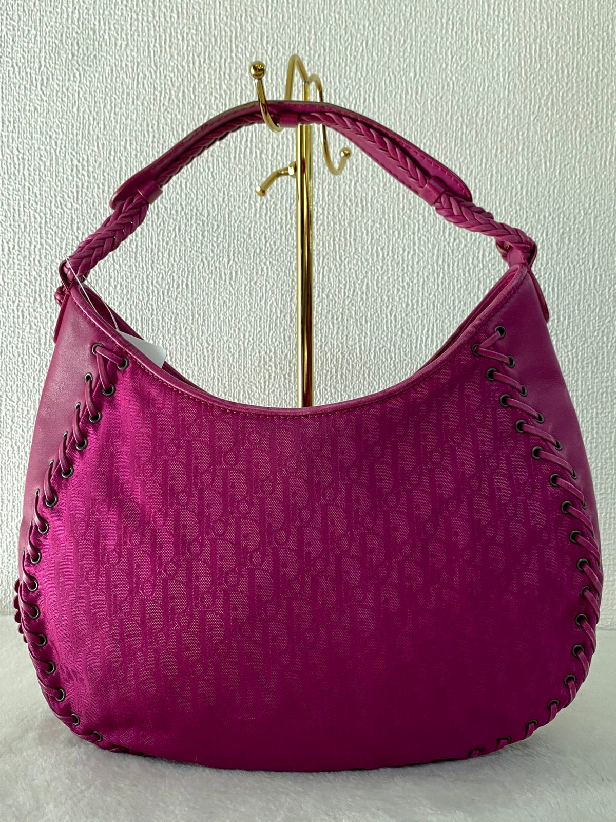 Christian Dior Oblique canvas ethnic hobo bag