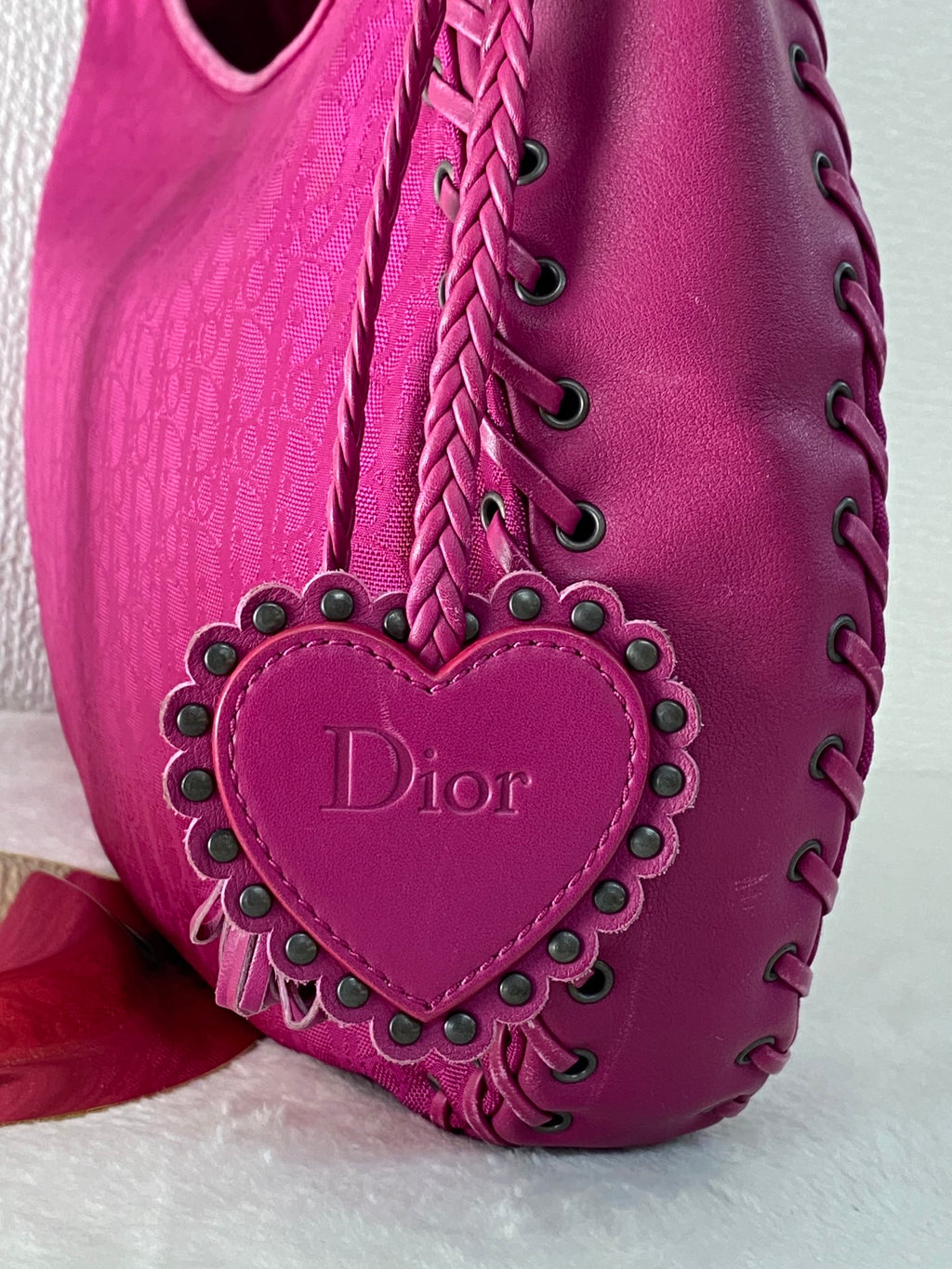 Christian Dior Oblique canvas ethnic hobo bag