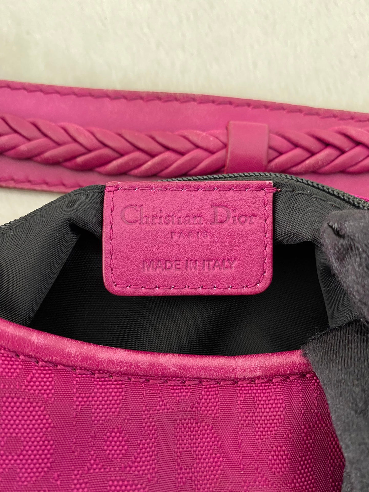 Christian Dior Oblique canvas ethnic hobo bag