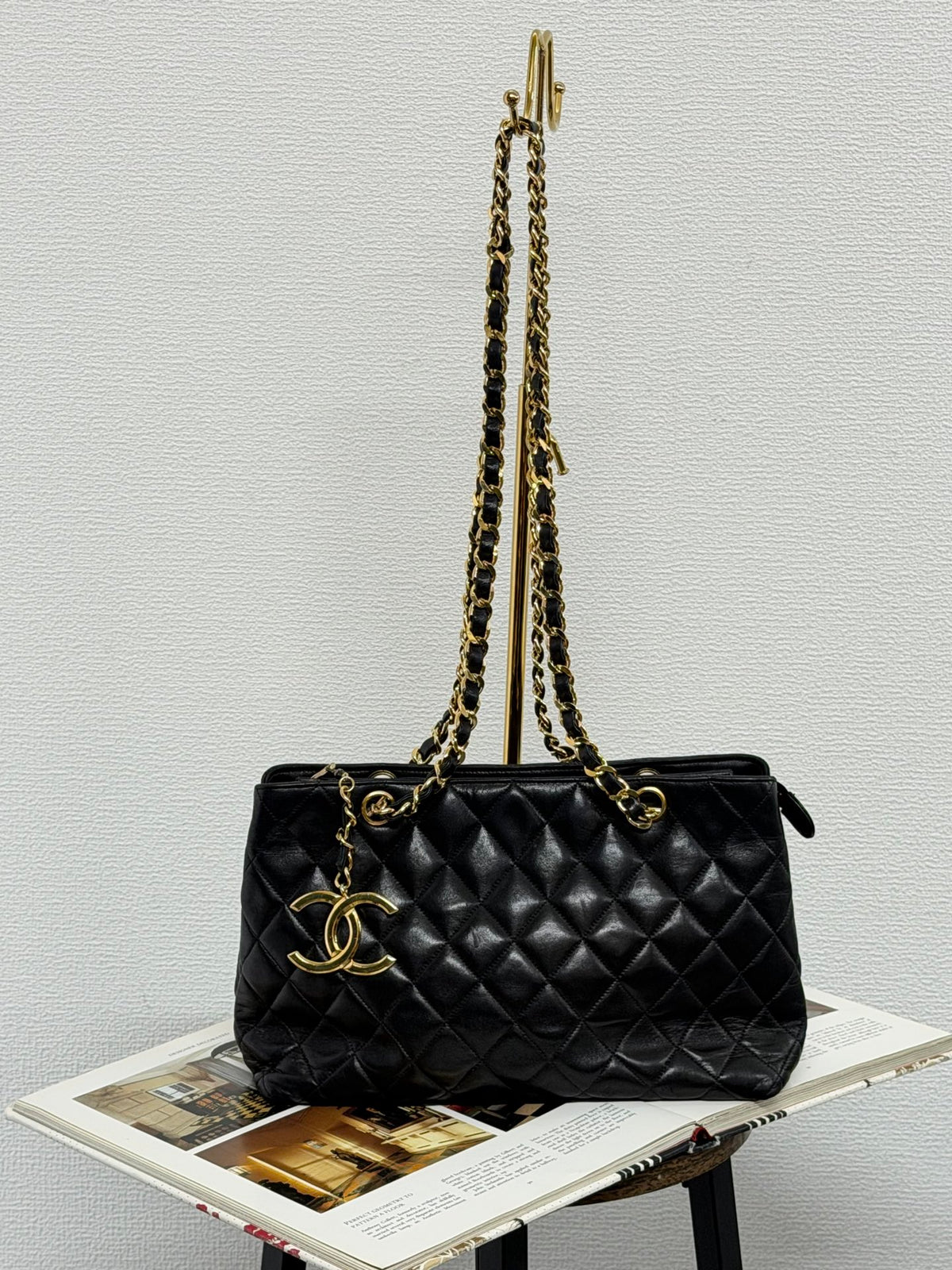 Chanel CC Zip Charm Quilted Tote