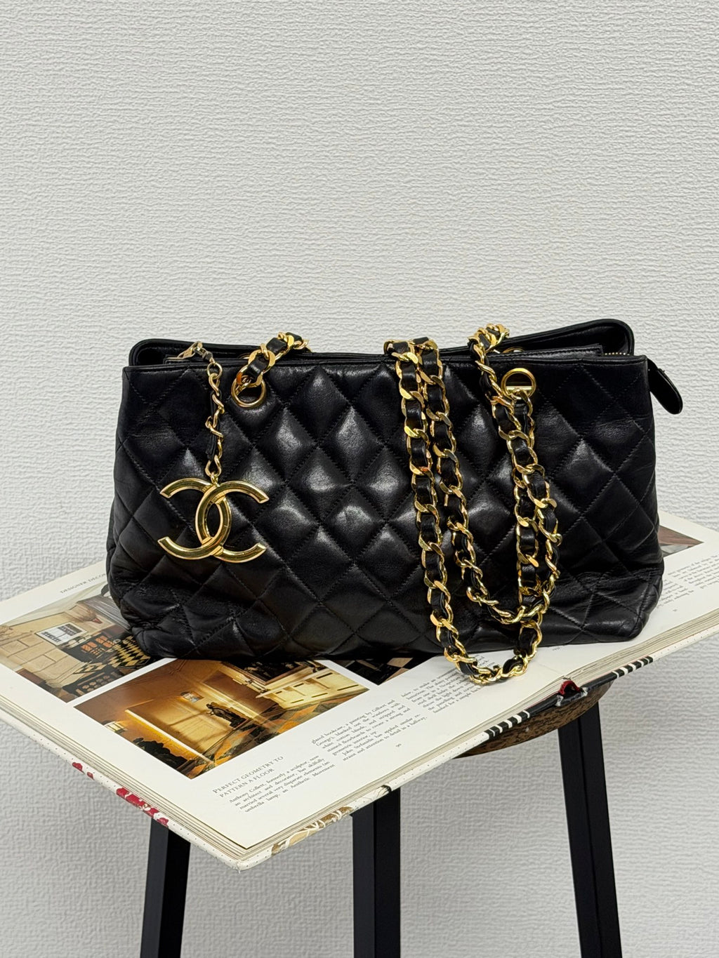 Chanel CC Zip Charm Quilted Tote