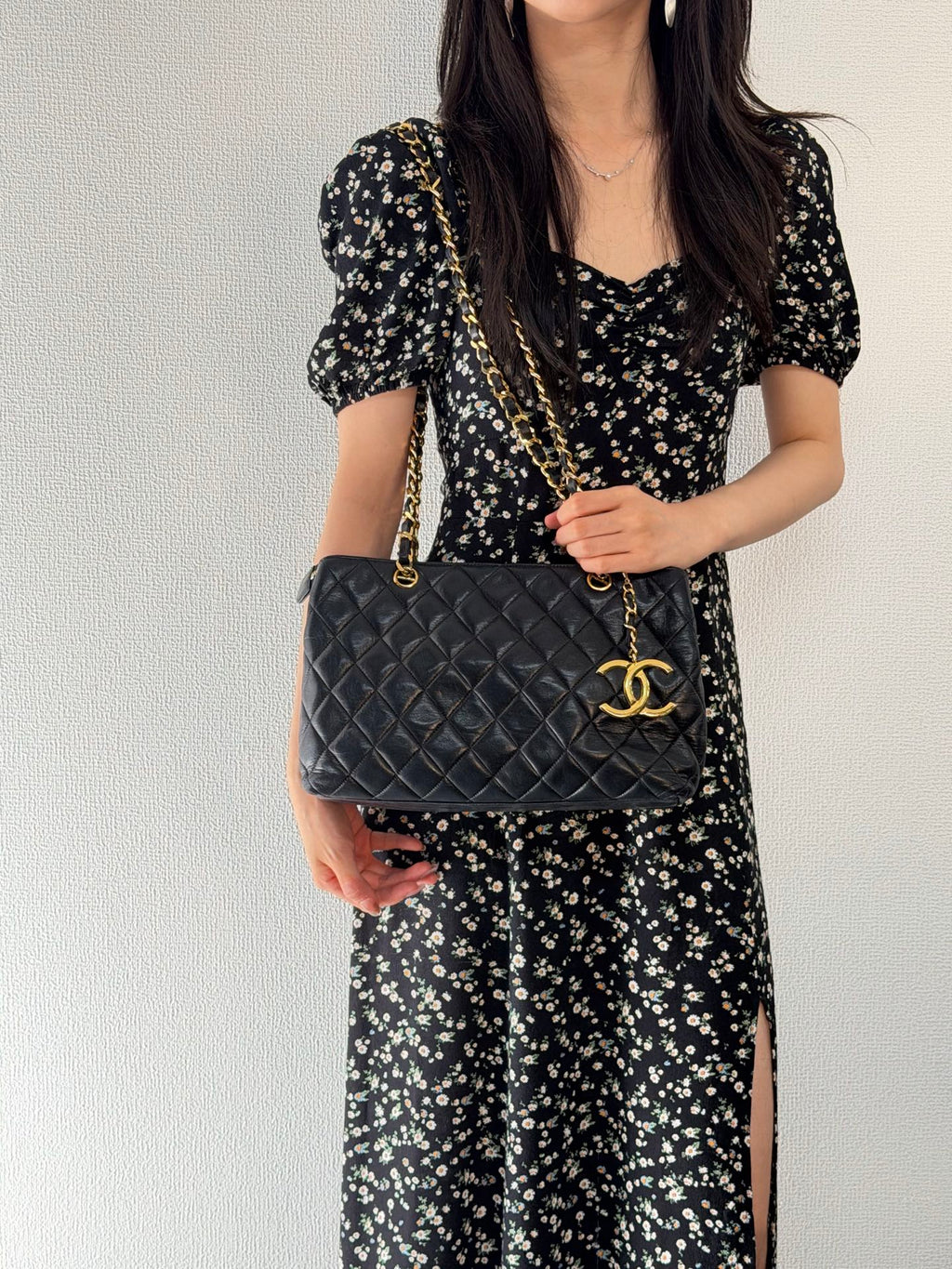 Chanel CC Zip Charm Quilted Tote