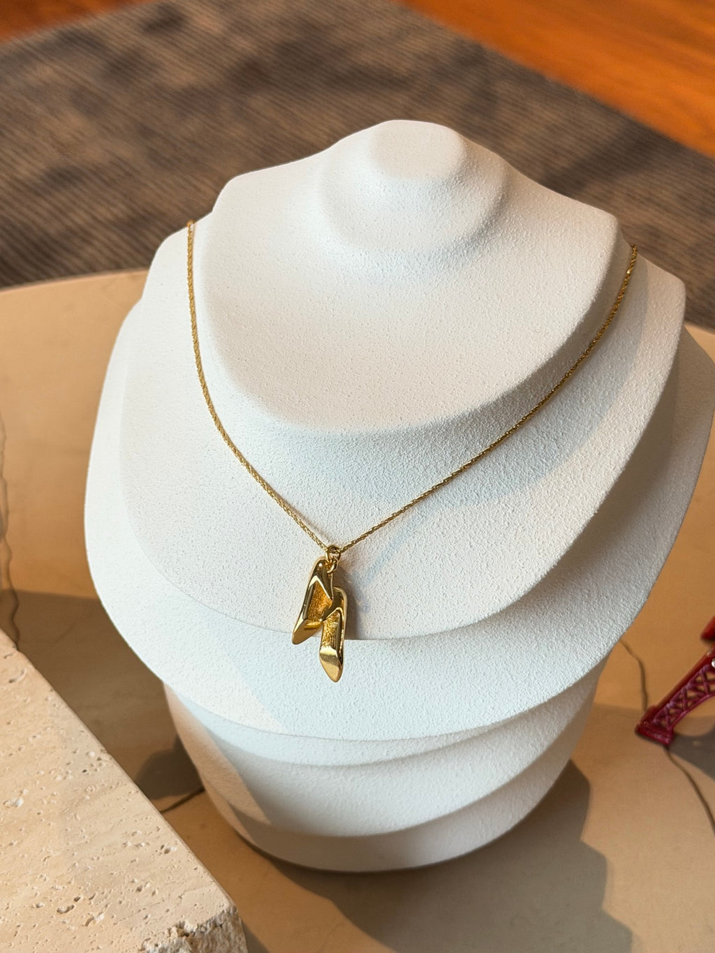Dior Gold Pumps Charm Necklace