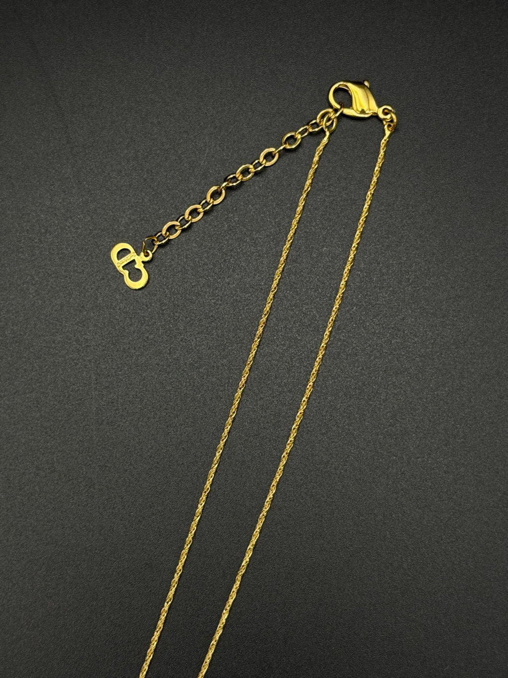 Dior Gold Pumps Charm Necklace