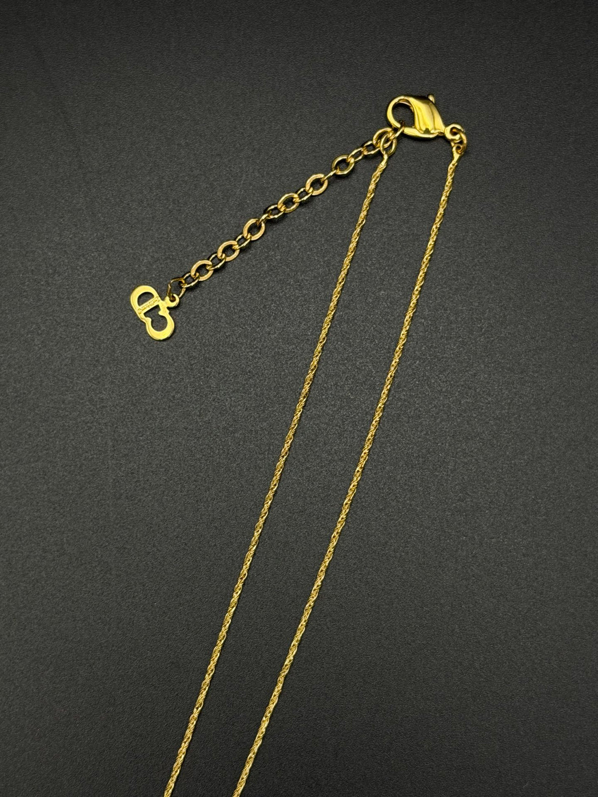 Dior Gold Pumps Charm Necklace