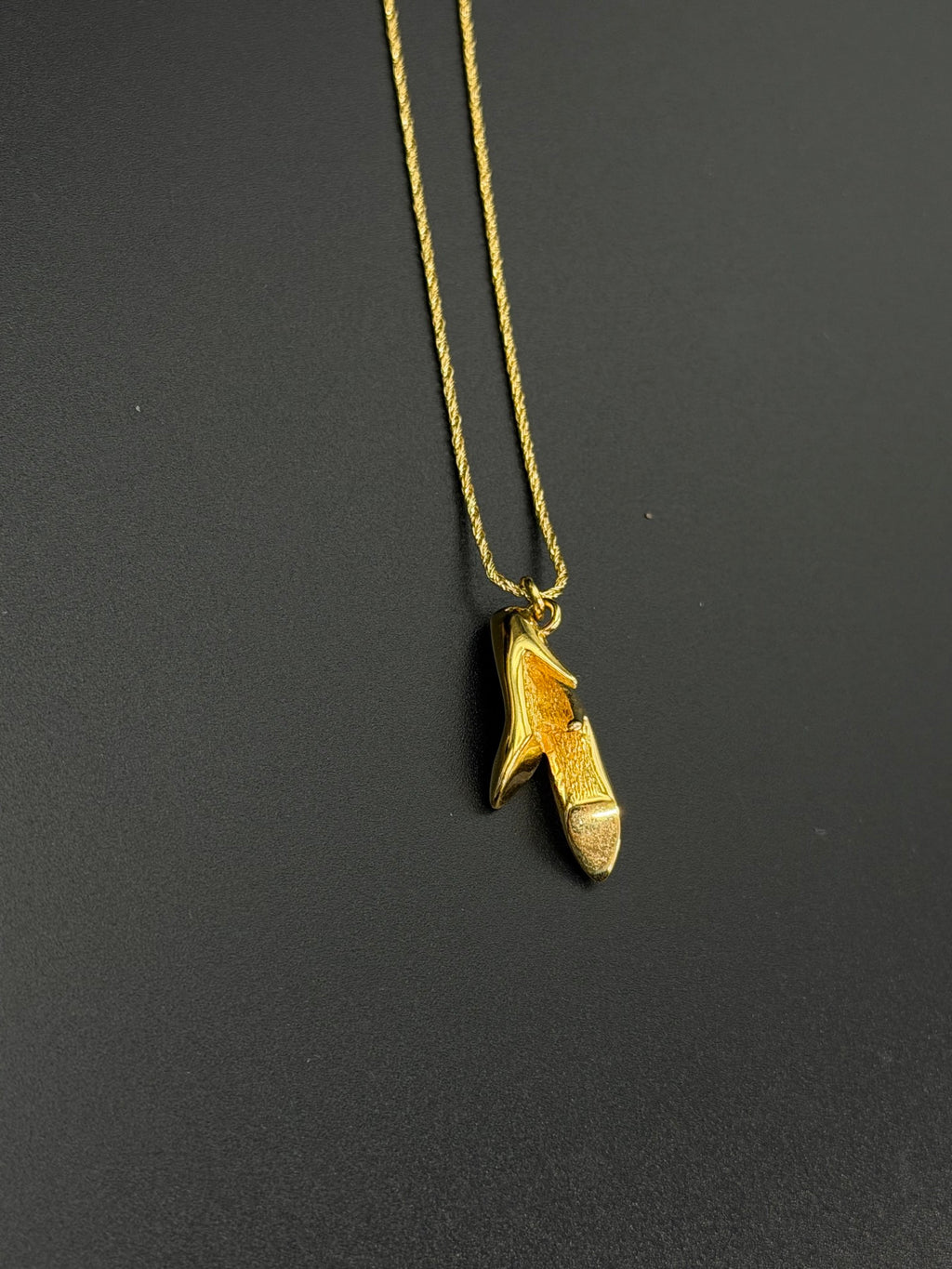 Dior Gold Pumps Charm Necklace