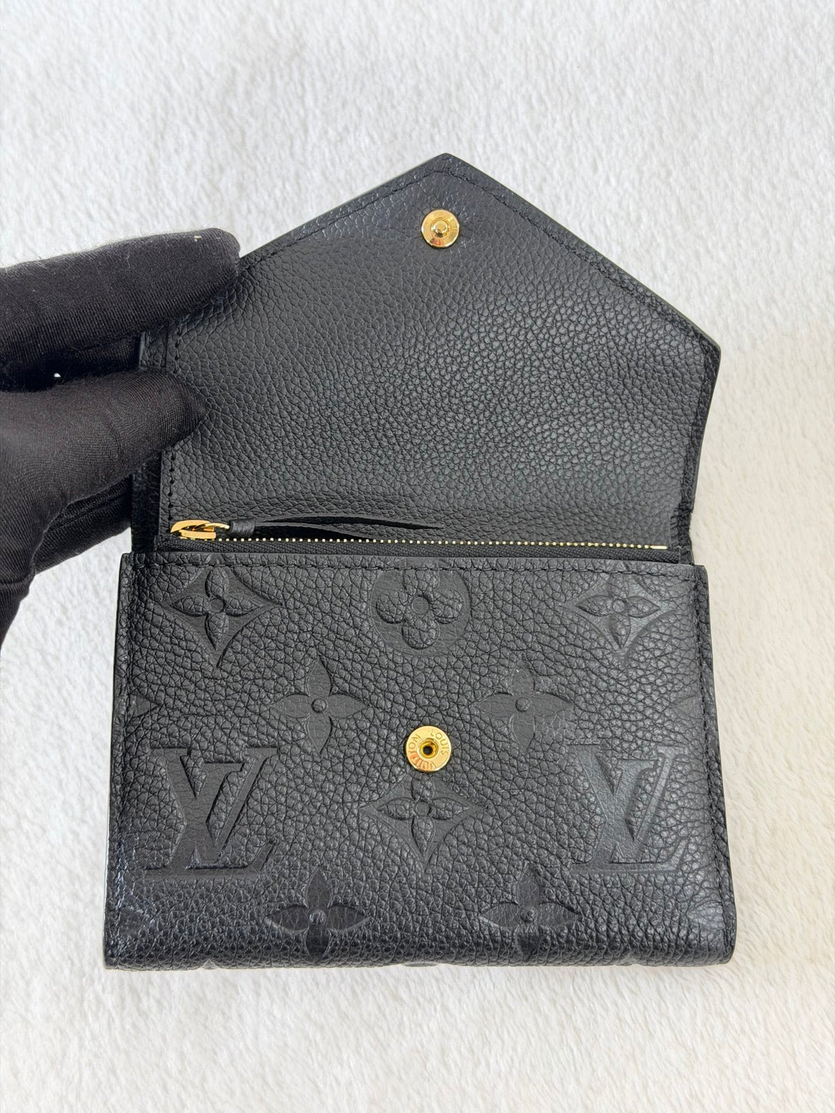 Louis Vuitton Zoe Monogram Leather Trifold Wallet