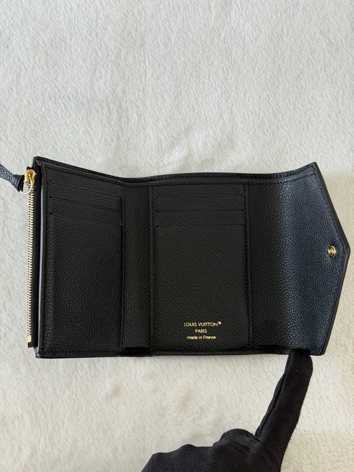 Louis Vuitton Zoe Monogram Leather Trifold Wallet