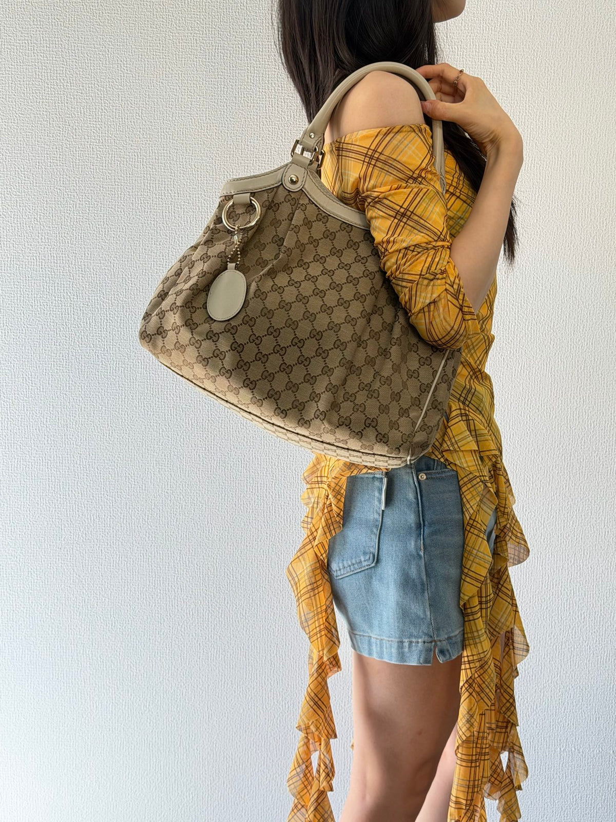 Gucci Sukey Medium Tote Bag GG Canvas