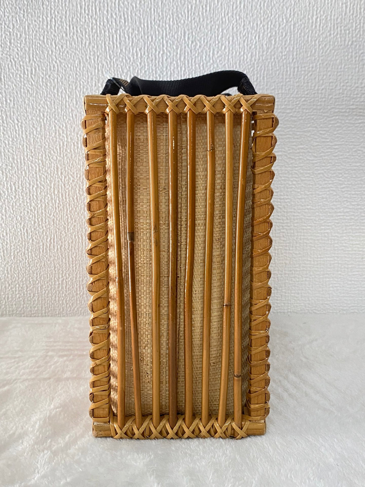 Fendi Square Rattan Basket Tote Bag