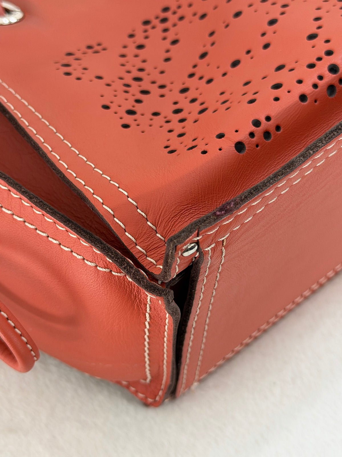 Loewe Anagram Perforated Leather Tote Bag