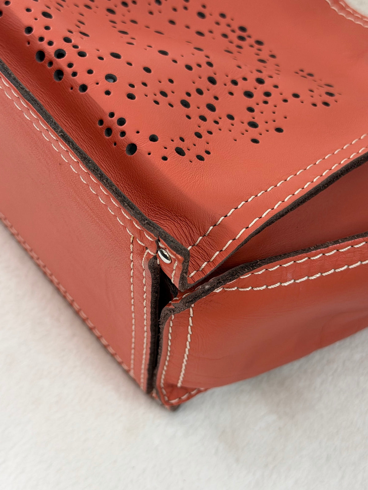 Loewe Anagram Perforated Leather Tote Bag