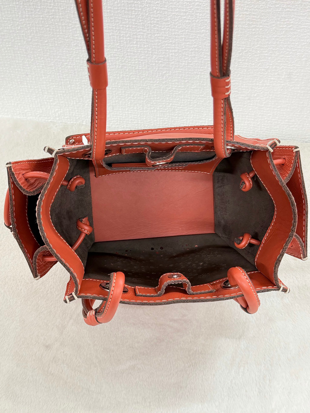Loewe Anagram Perforated Leather Tote Bag