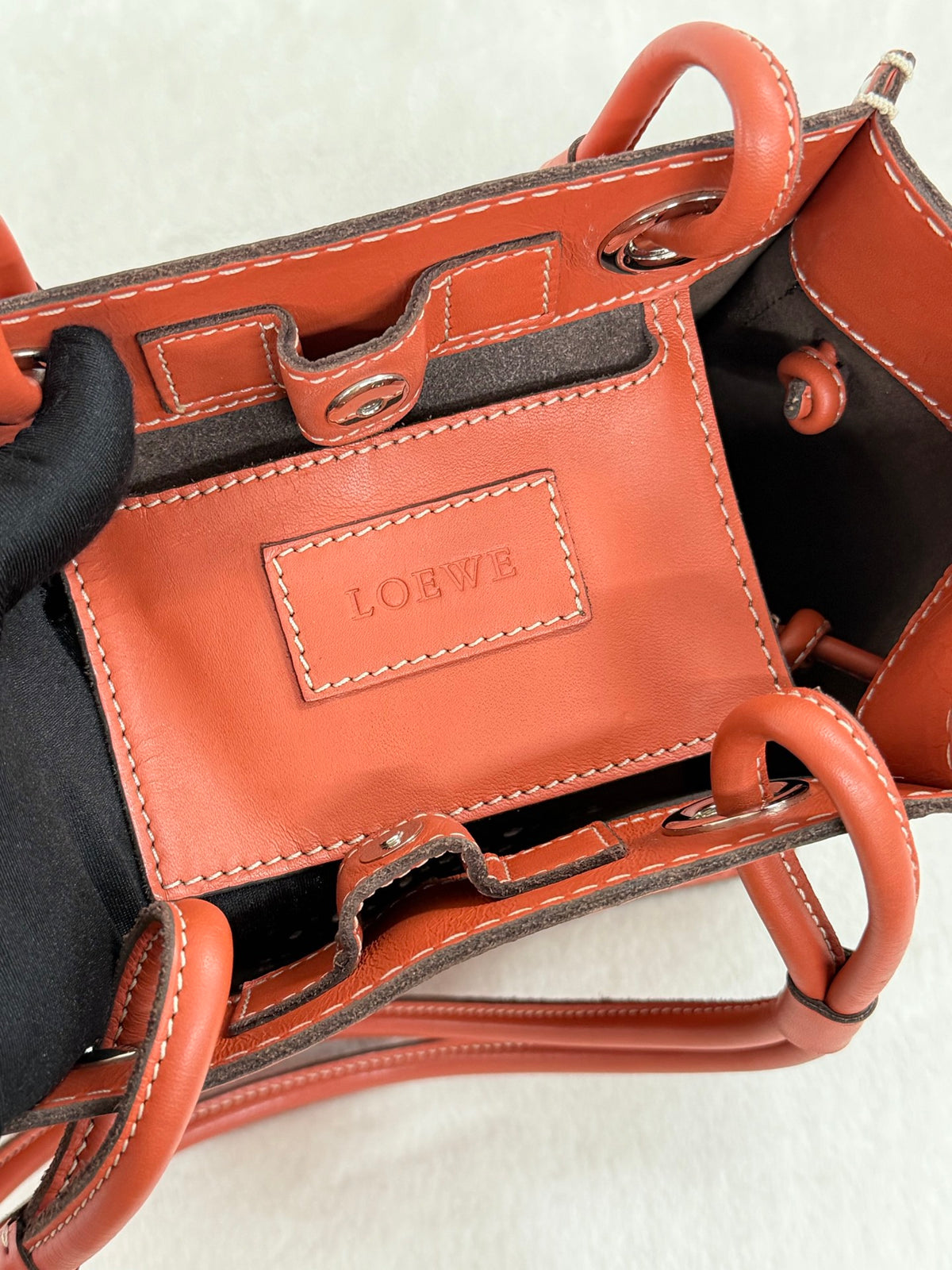 Loewe Anagram Perforated Leather Tote Bag