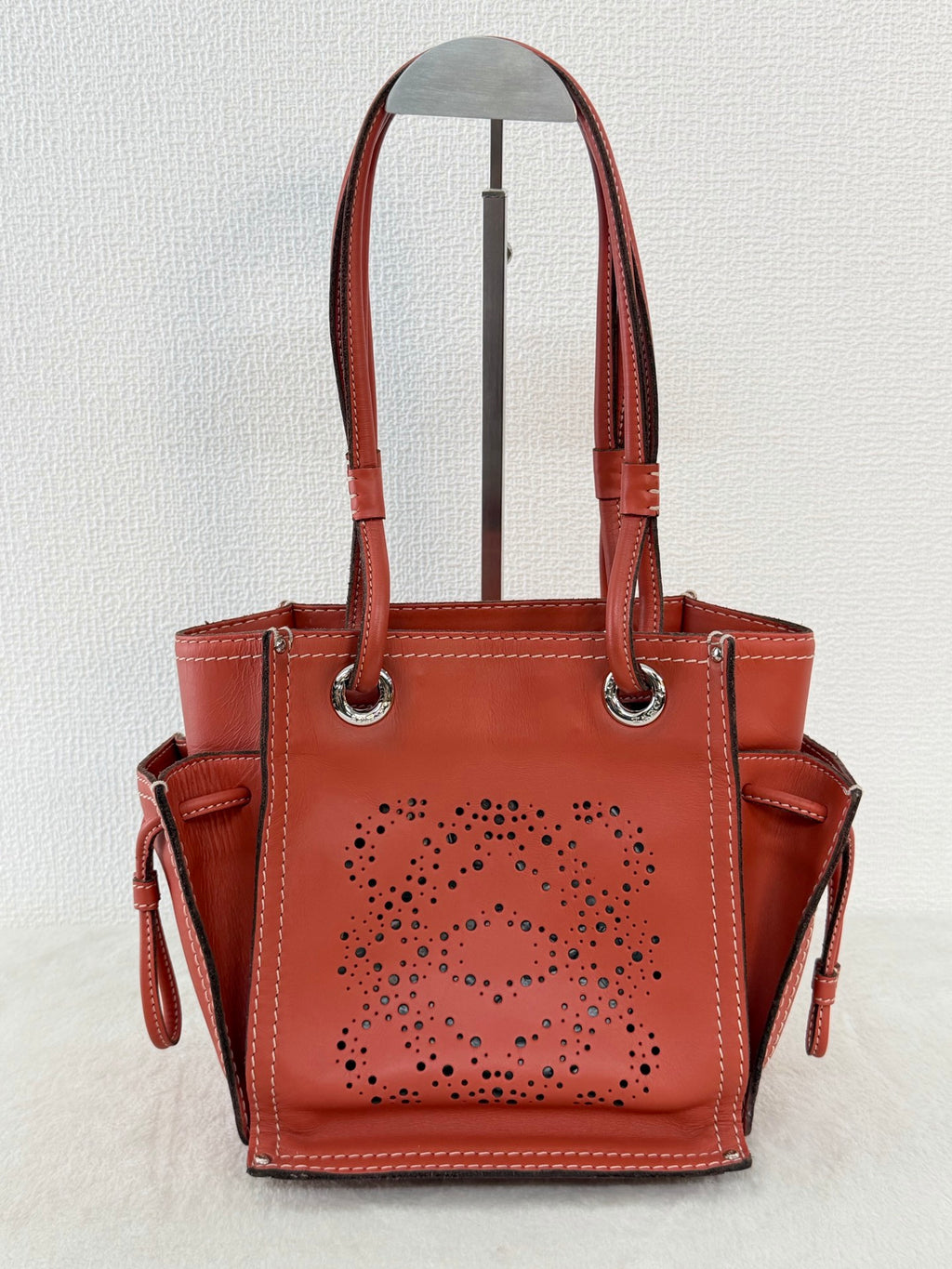 Loewe Anagram Perforated Leather Tote Bag
