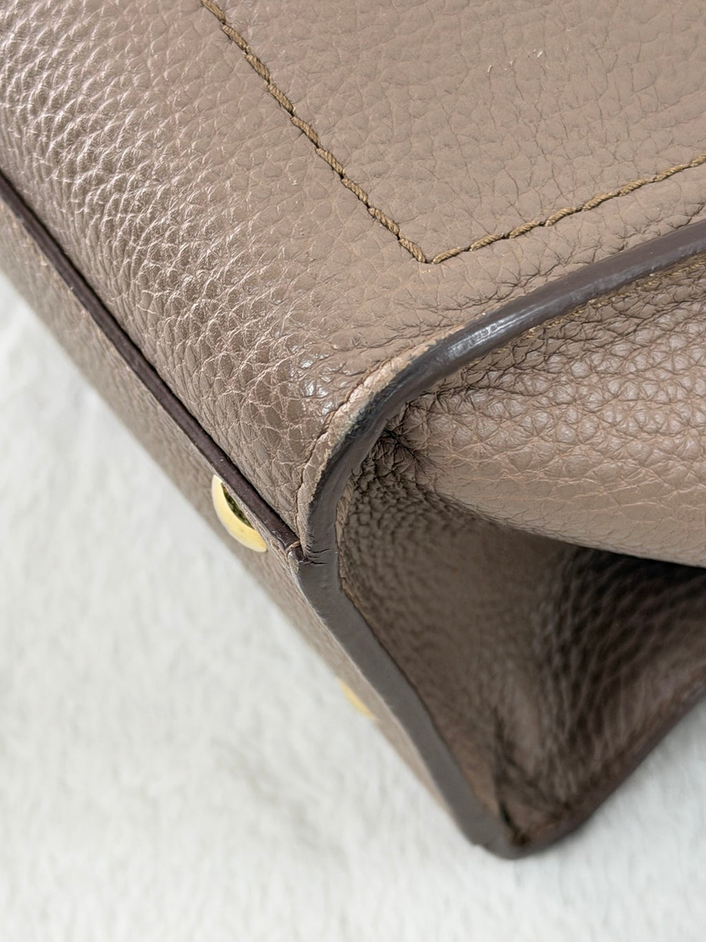 Salvatore Ferragamo Small Amy Pebbled Calfskin Tote