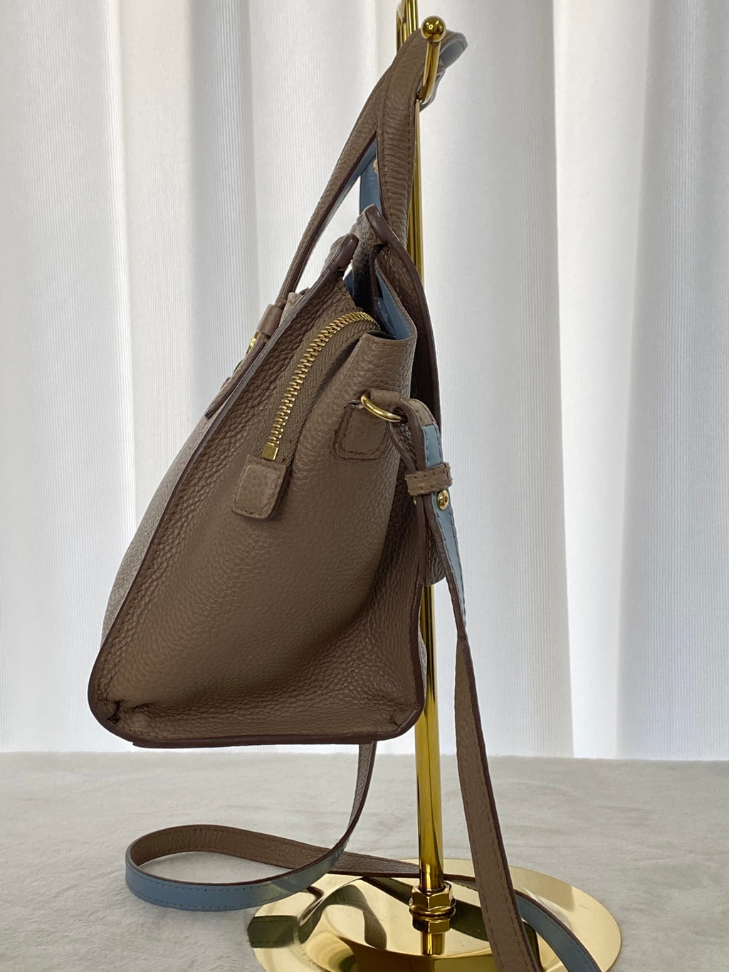Salvatore Ferragamo Small Amy Pebbled Calfskin Tote