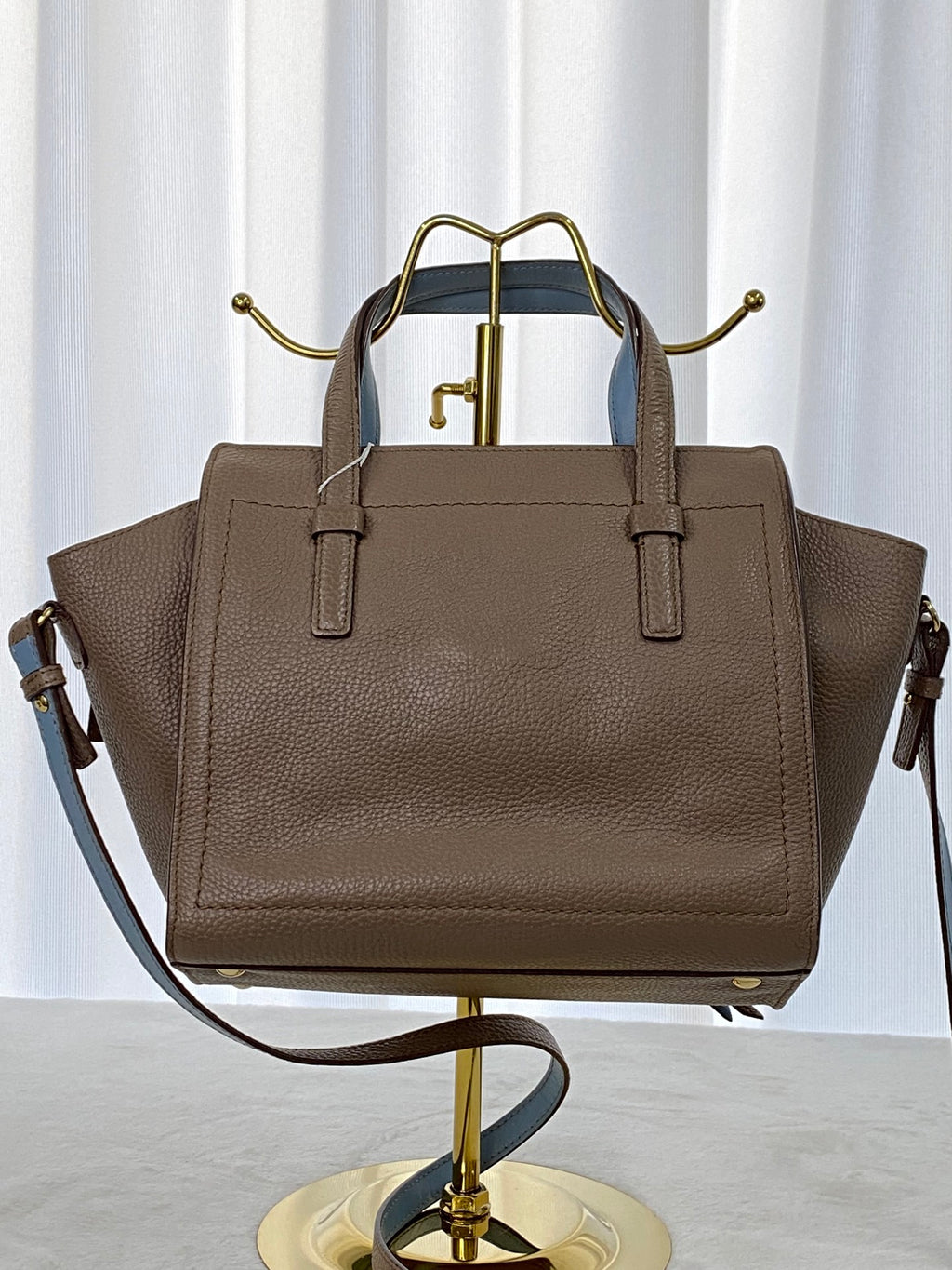 Salvatore Ferragamo Small Amy Pebbled Calfskin Tote