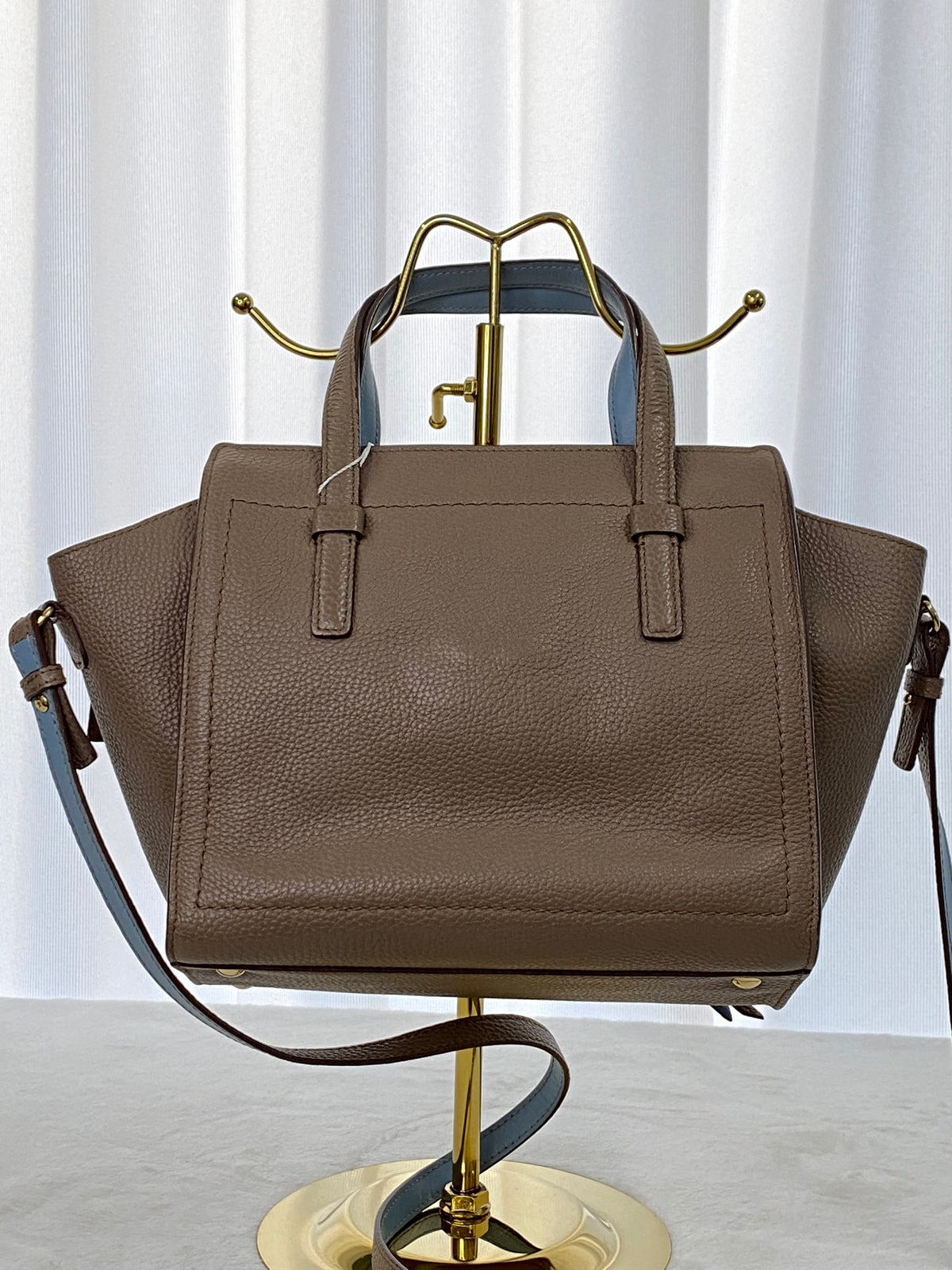 Salvatore Ferragamo Small Amy Pebbled Calfskin Tote