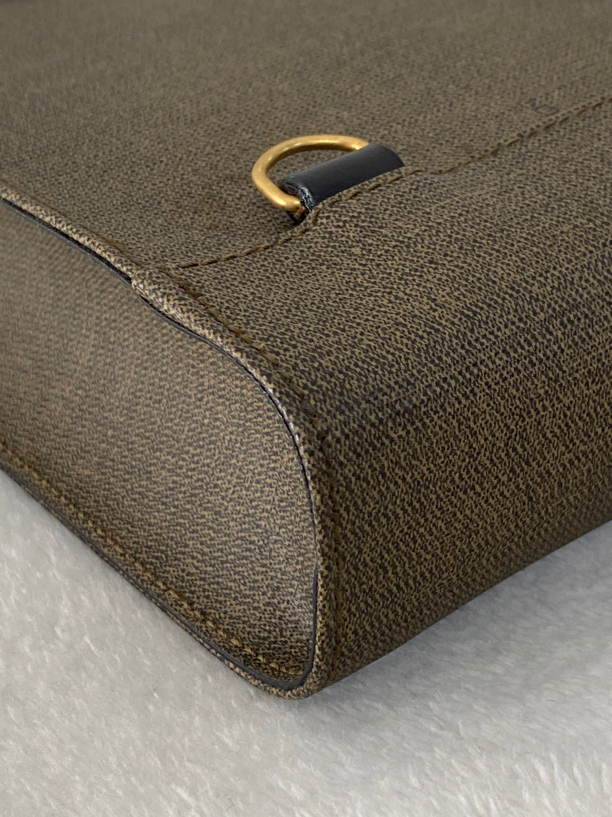 Fendi Square Canvas 2-Way Shopper Tote