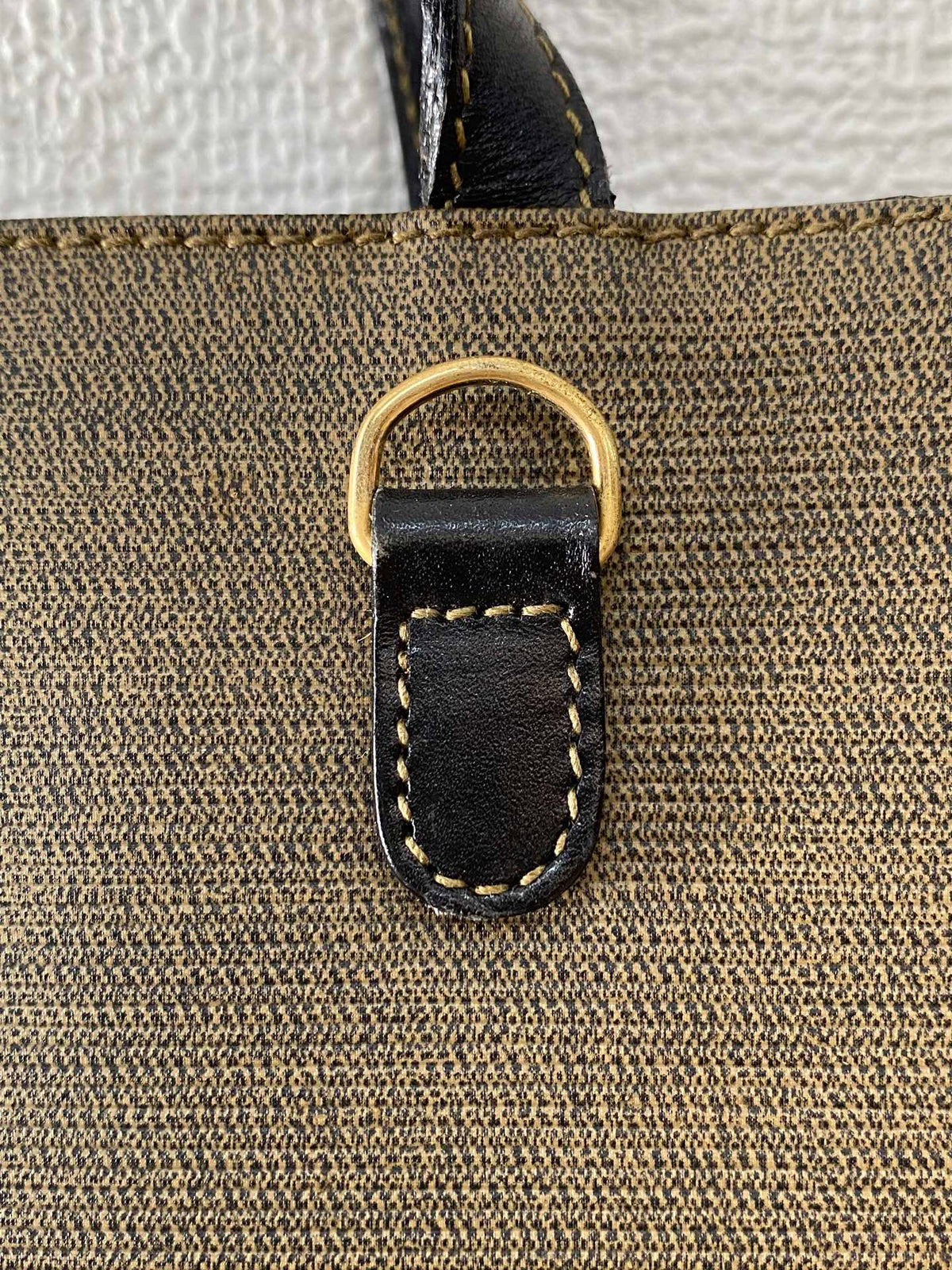 Fendi Square Canvas 2-Way Shopper Tote