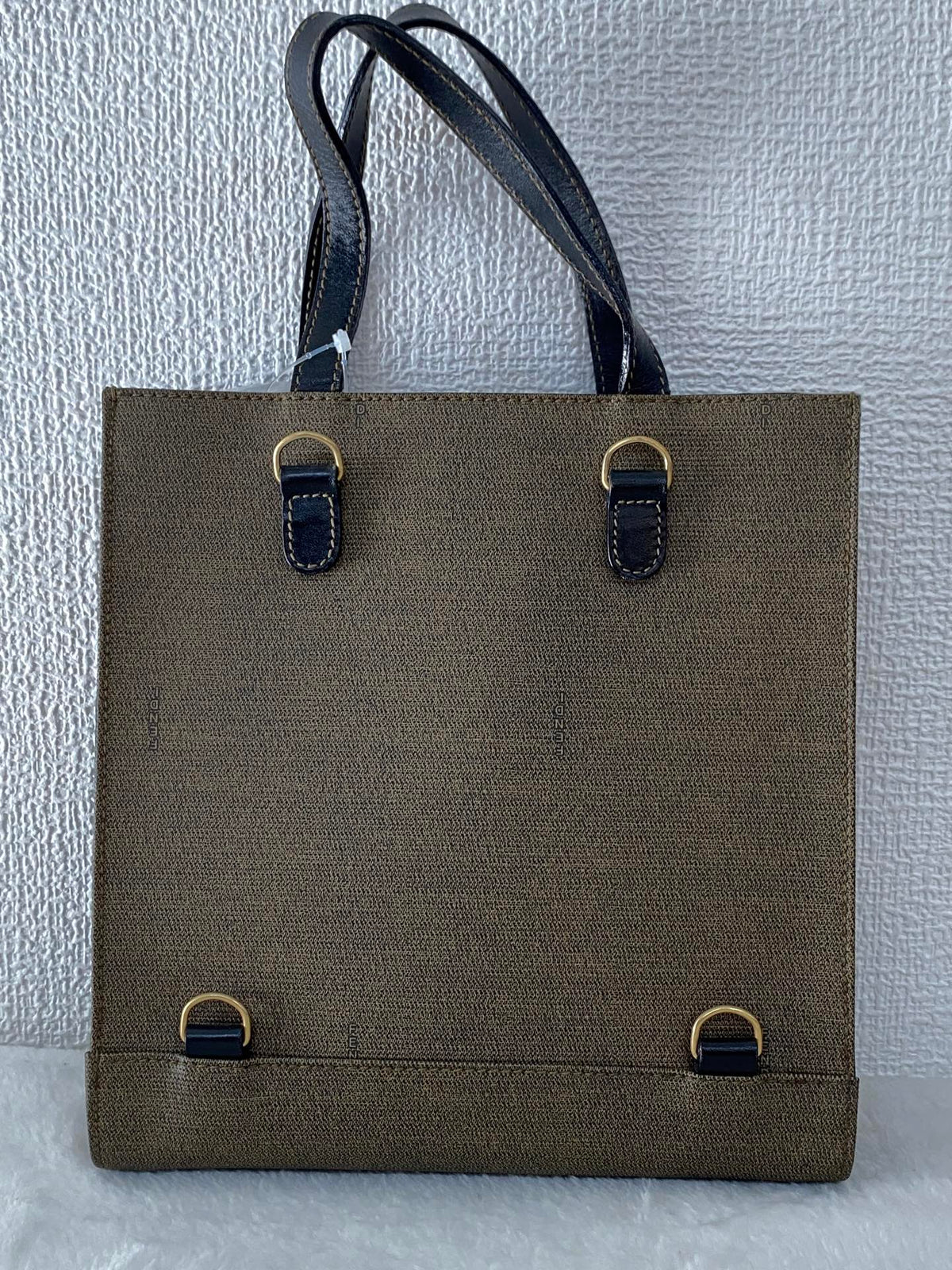 Fendi Square Canvas 2-Way Shopper Tote
