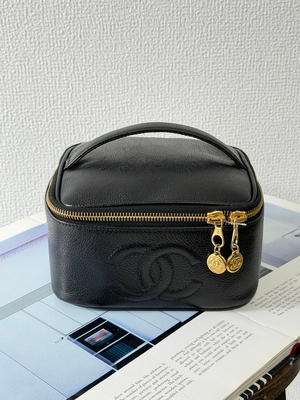 Chanel Caviar  CC Vanity Case Bag
