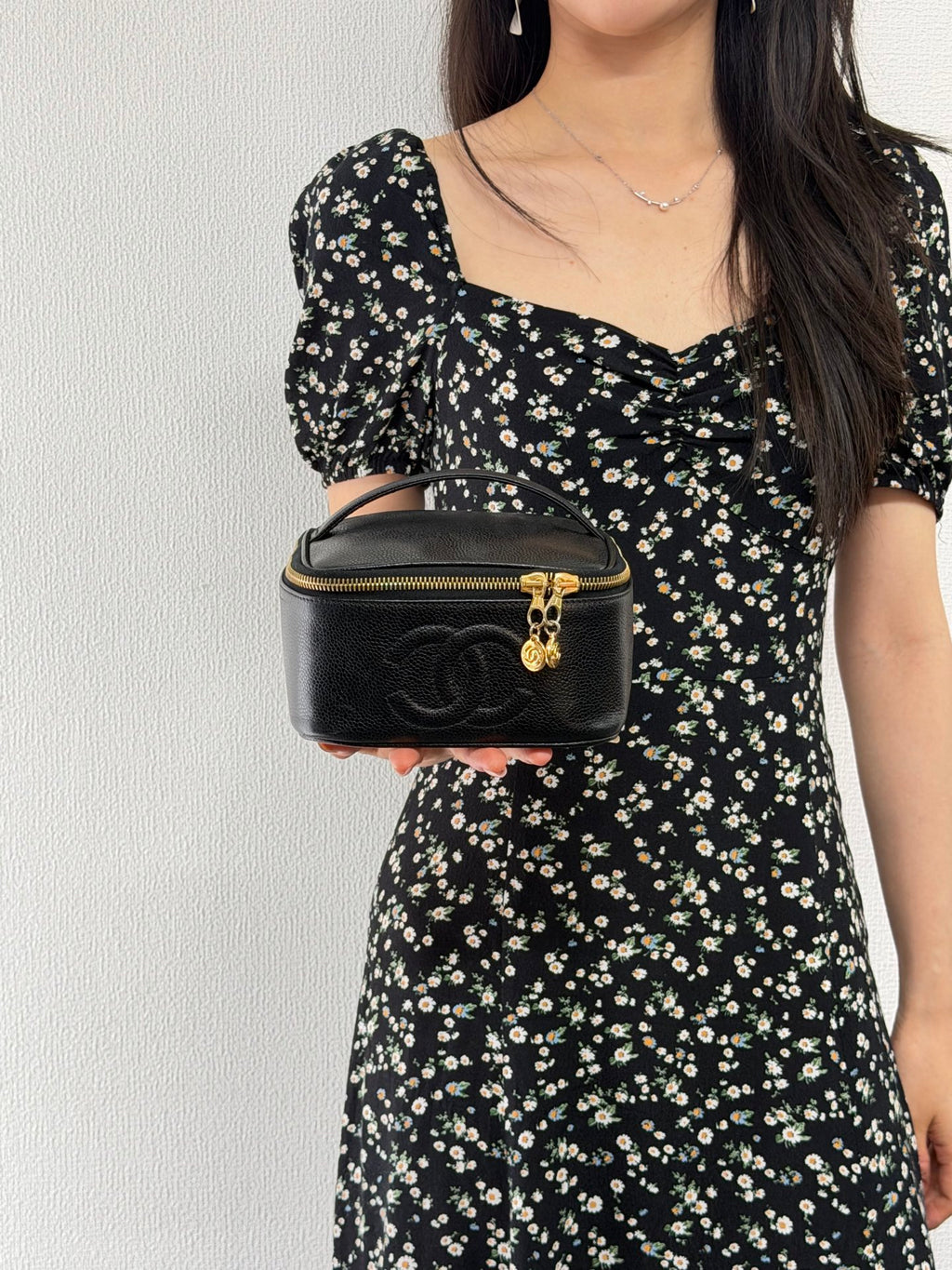 Chanel Caviar  CC Vanity Case Bag