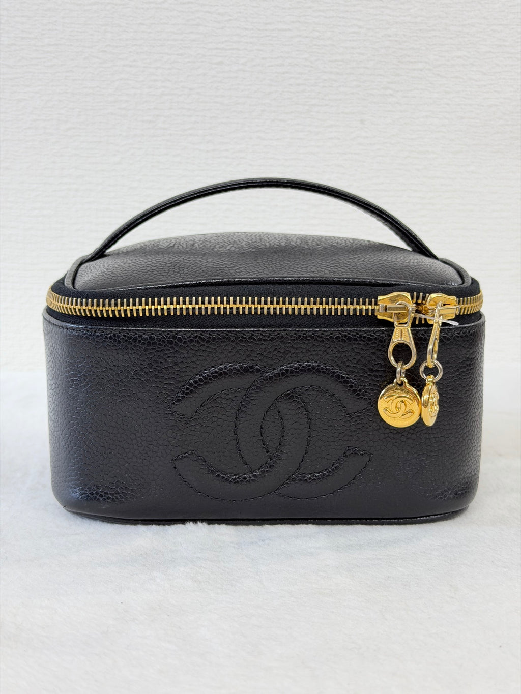 Chanel Caviar  CC Vanity Case Bag