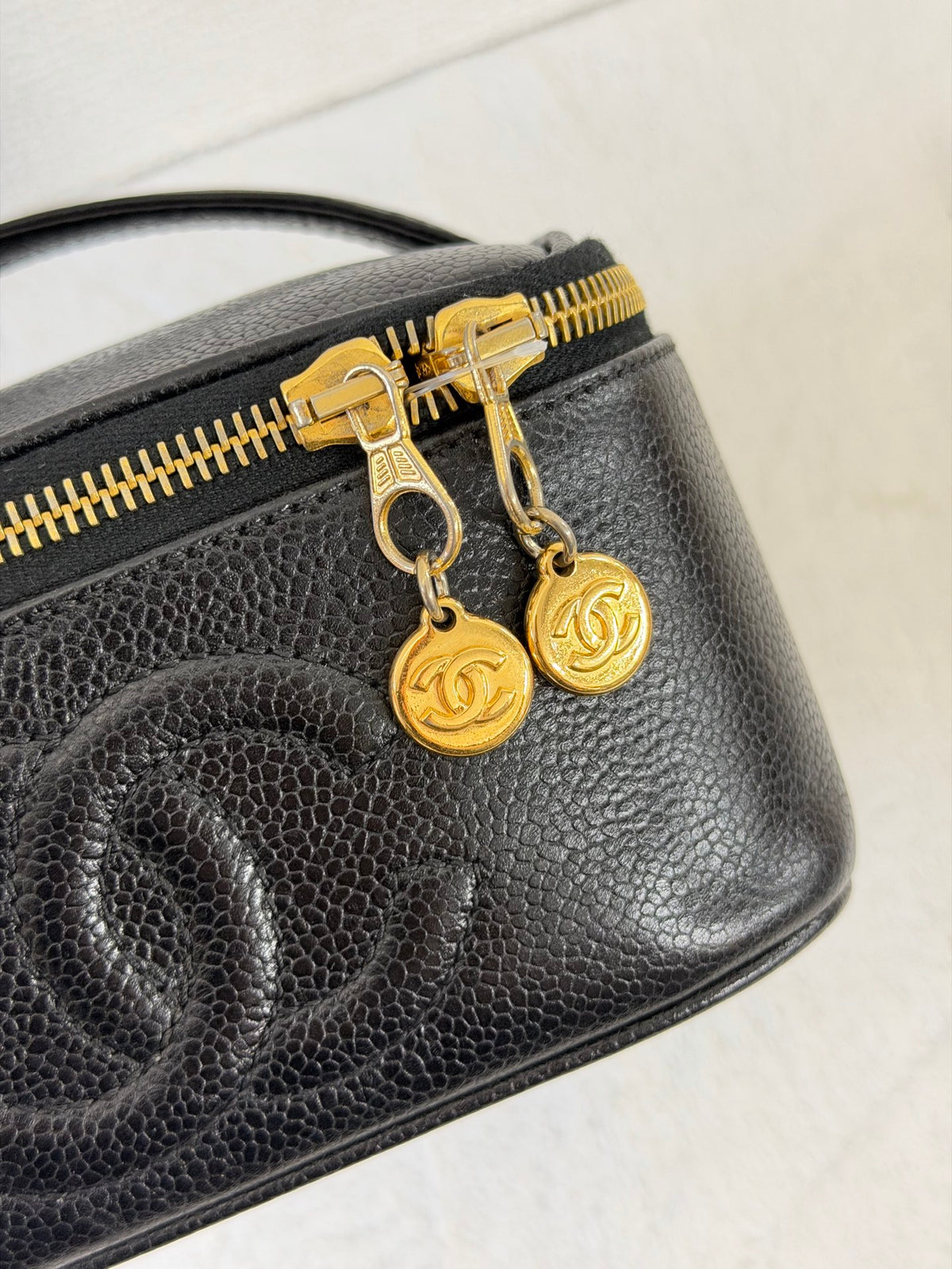 Chanel Caviar  CC Vanity Case Bag