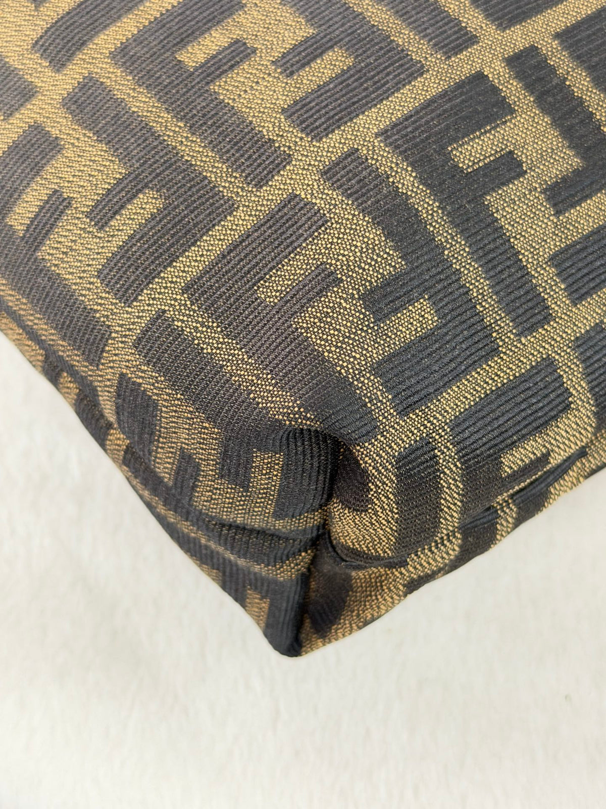 Fendi Zucca Canvas V-Cut Hobo Shoulder Bag