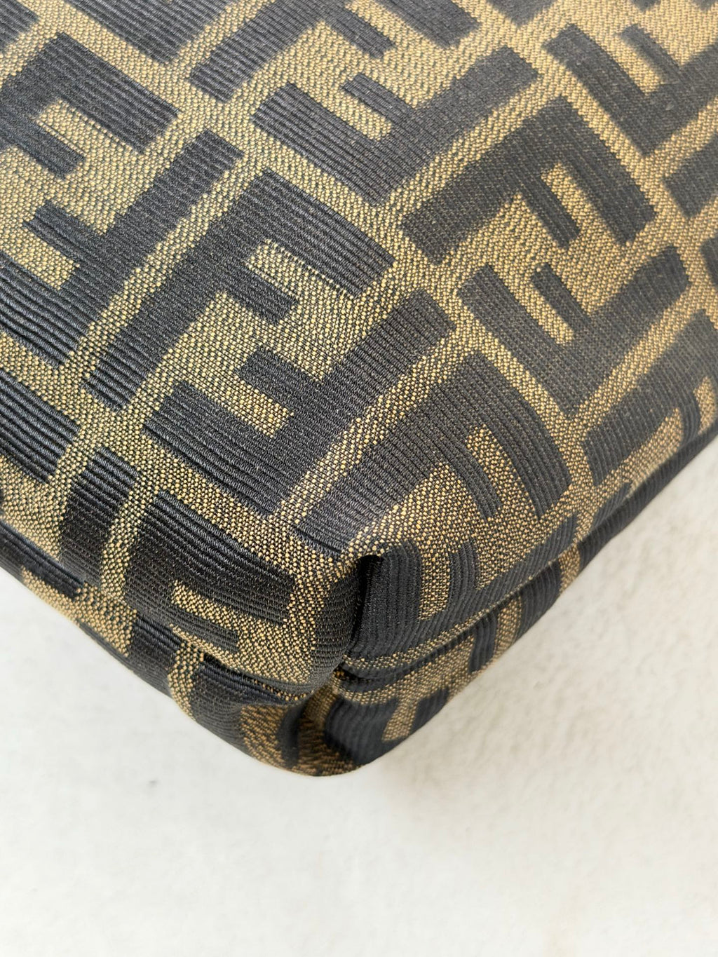 Fendi Zucca Canvas V-Cut Hobo Shoulder Bag