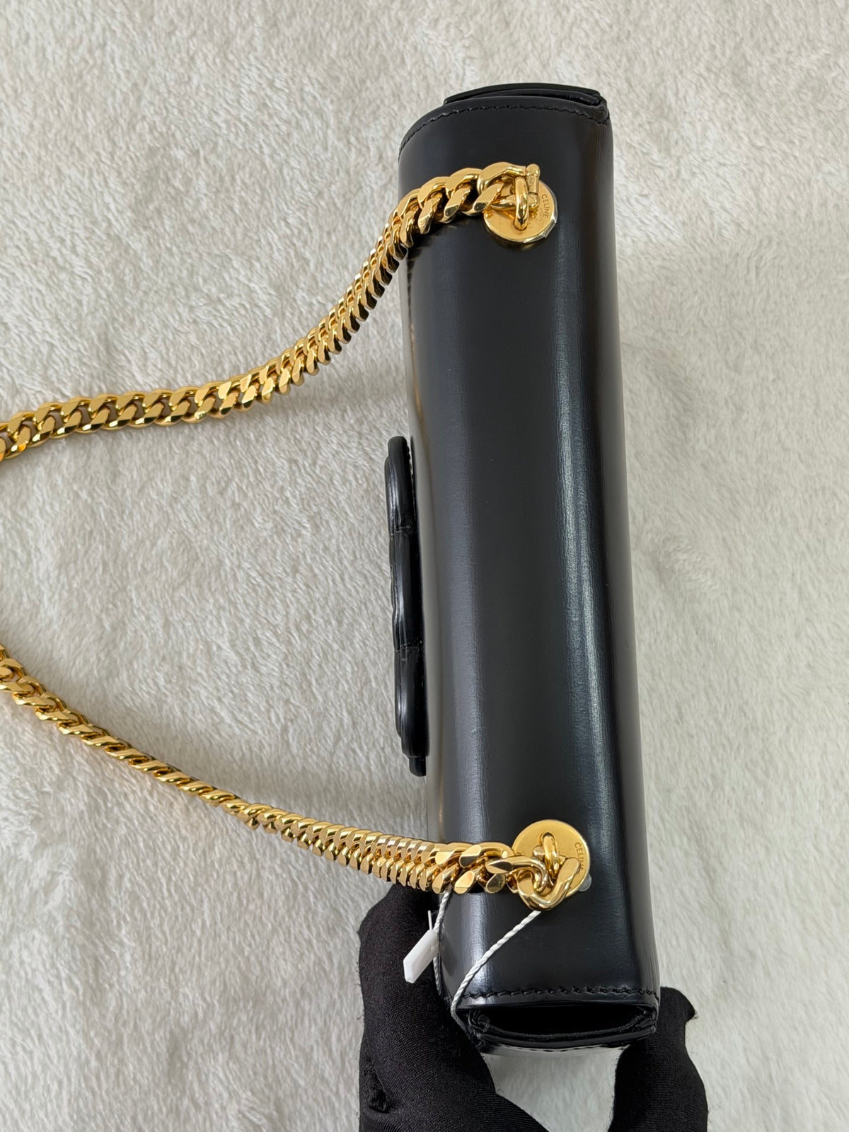 CELINE Triomphe Leather Chain Bag
