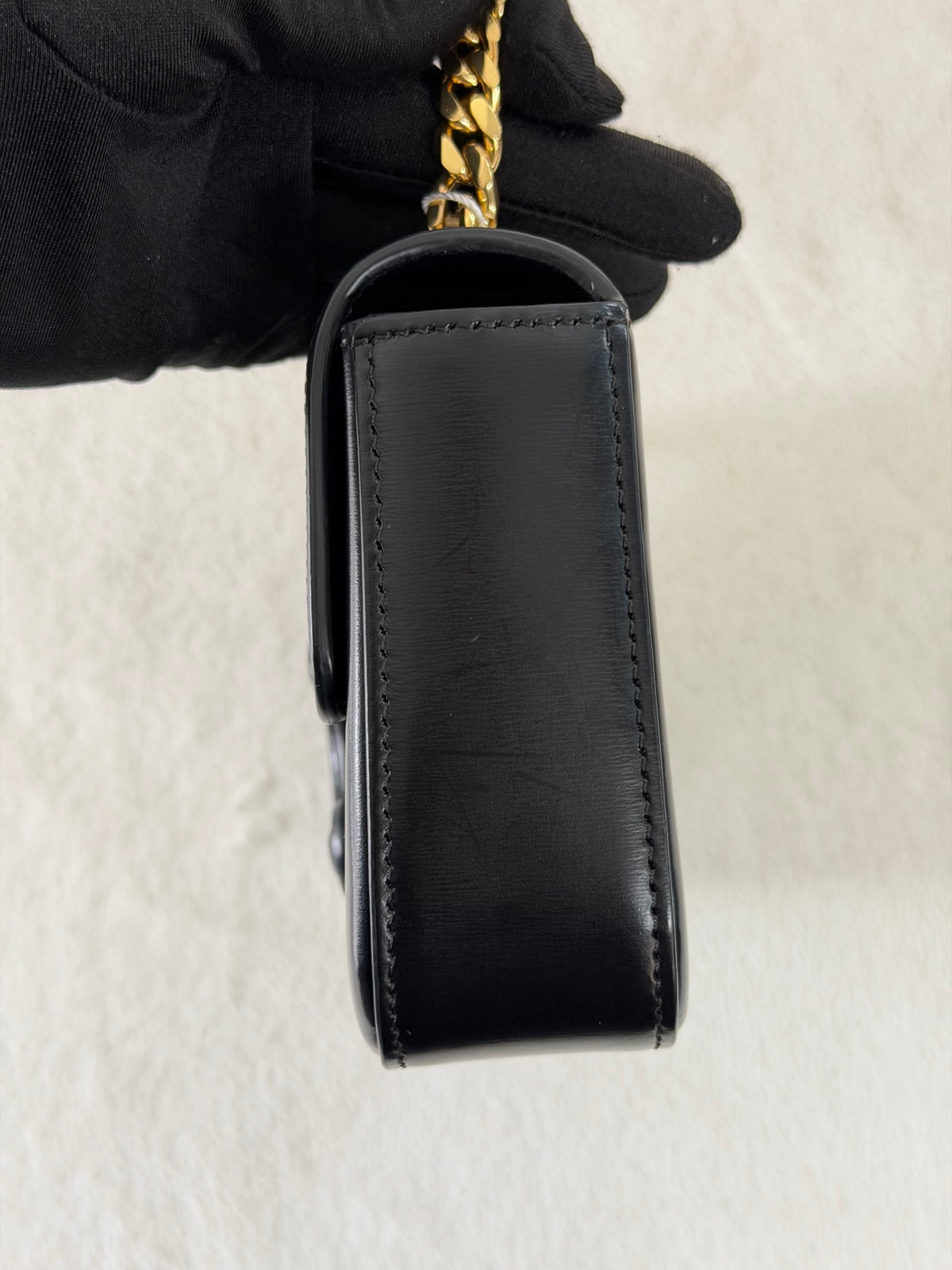 CELINE Triomphe Leather Chain Bag