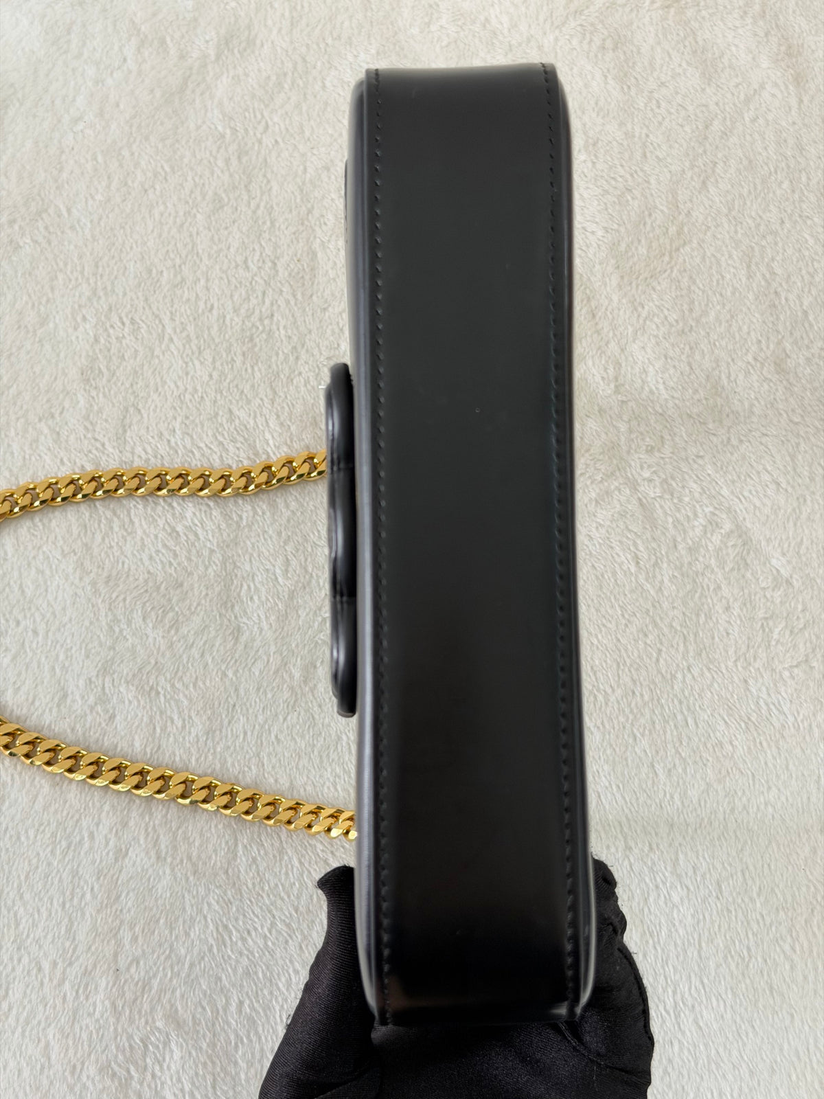 CELINE Triomphe Leather Chain Bag
