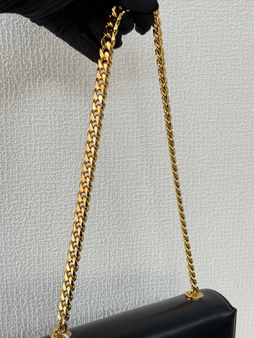 CELINE Triomphe Leather Chain Bag