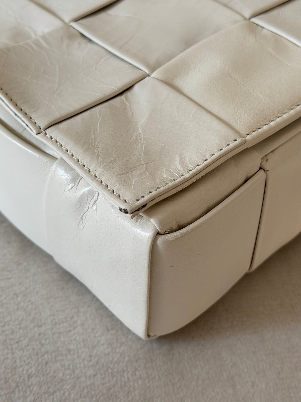 Bottega Veneta Cassette Pristine white Bag