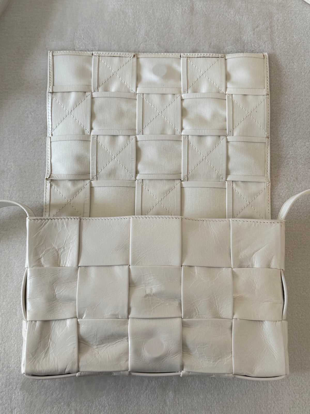 Bottega Veneta Cassette Pristine white Bag