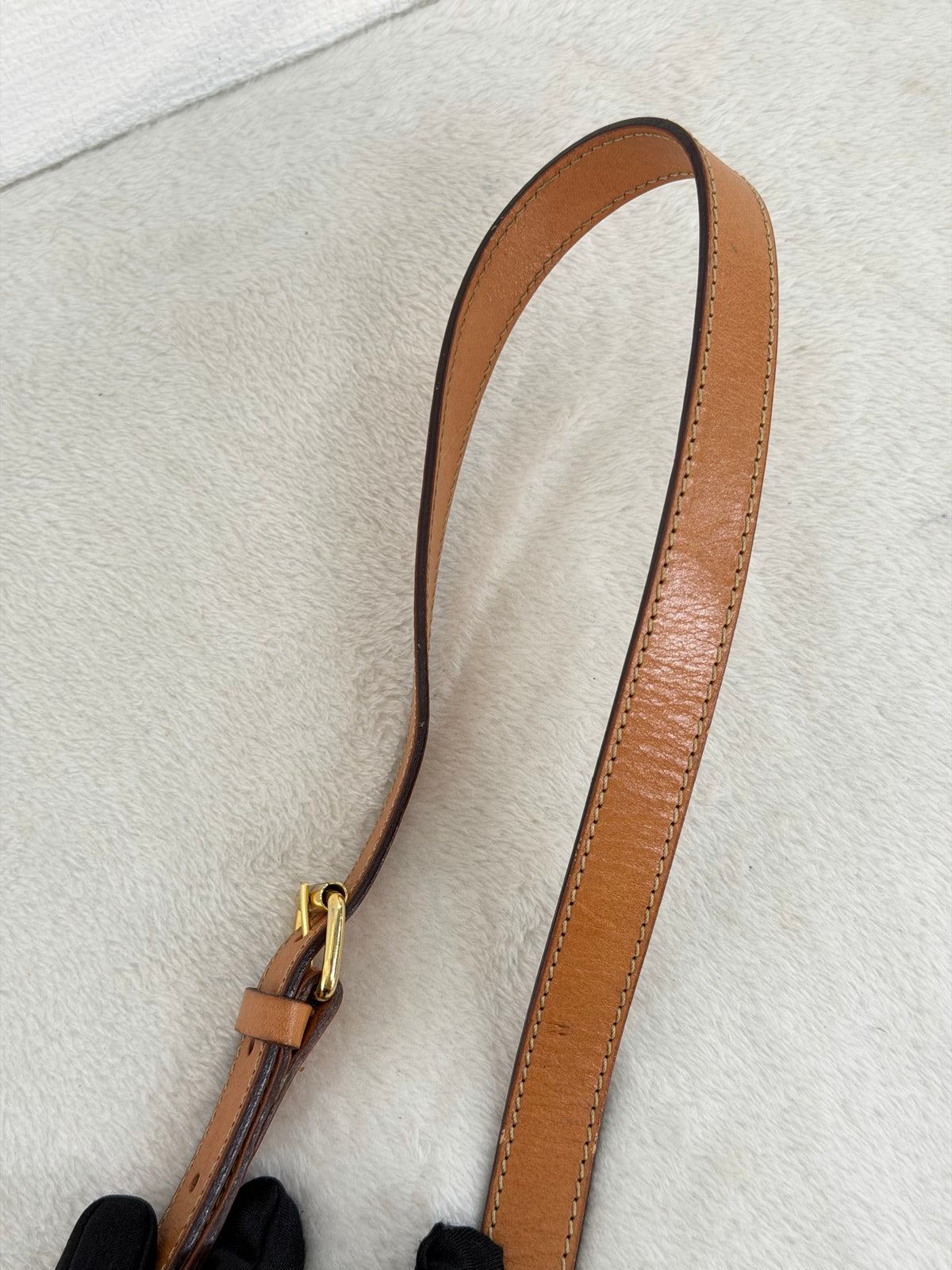 CELINE Macadam Triomphe Pattern Coated Canvas Flap Shoulder Bag Brown