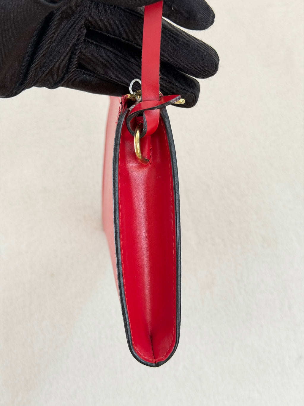 LOUIS VUITTON Epi Pochette Accessoires 24 Castilian Red Clutch Bag