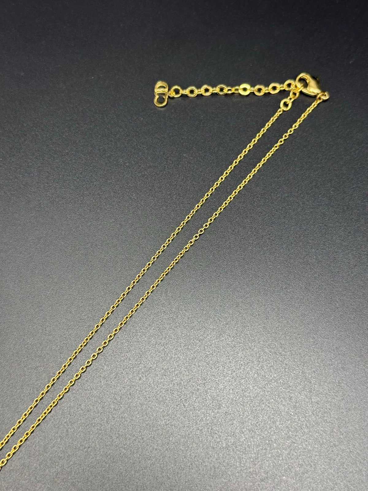 Christian Dior Gold-Plated CD Logo Open Heart Pendant Necklace