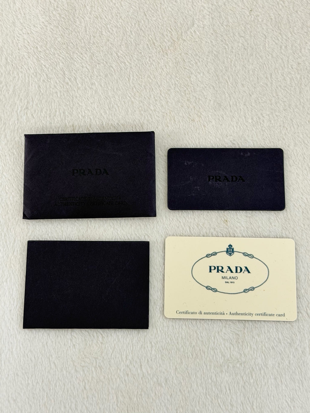 PRADA Tessuto Nylon Square Tote Bag Black with Authenticity Card