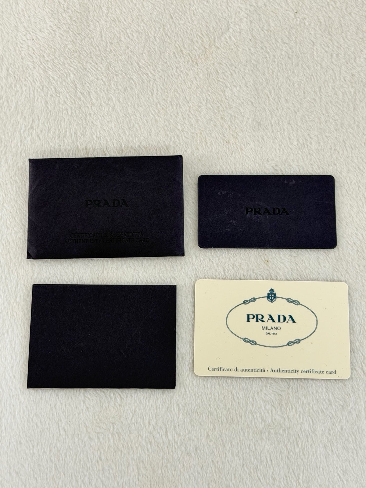 PRADA Tessuto Nylon Square Tote Bag Black with Authenticity Card