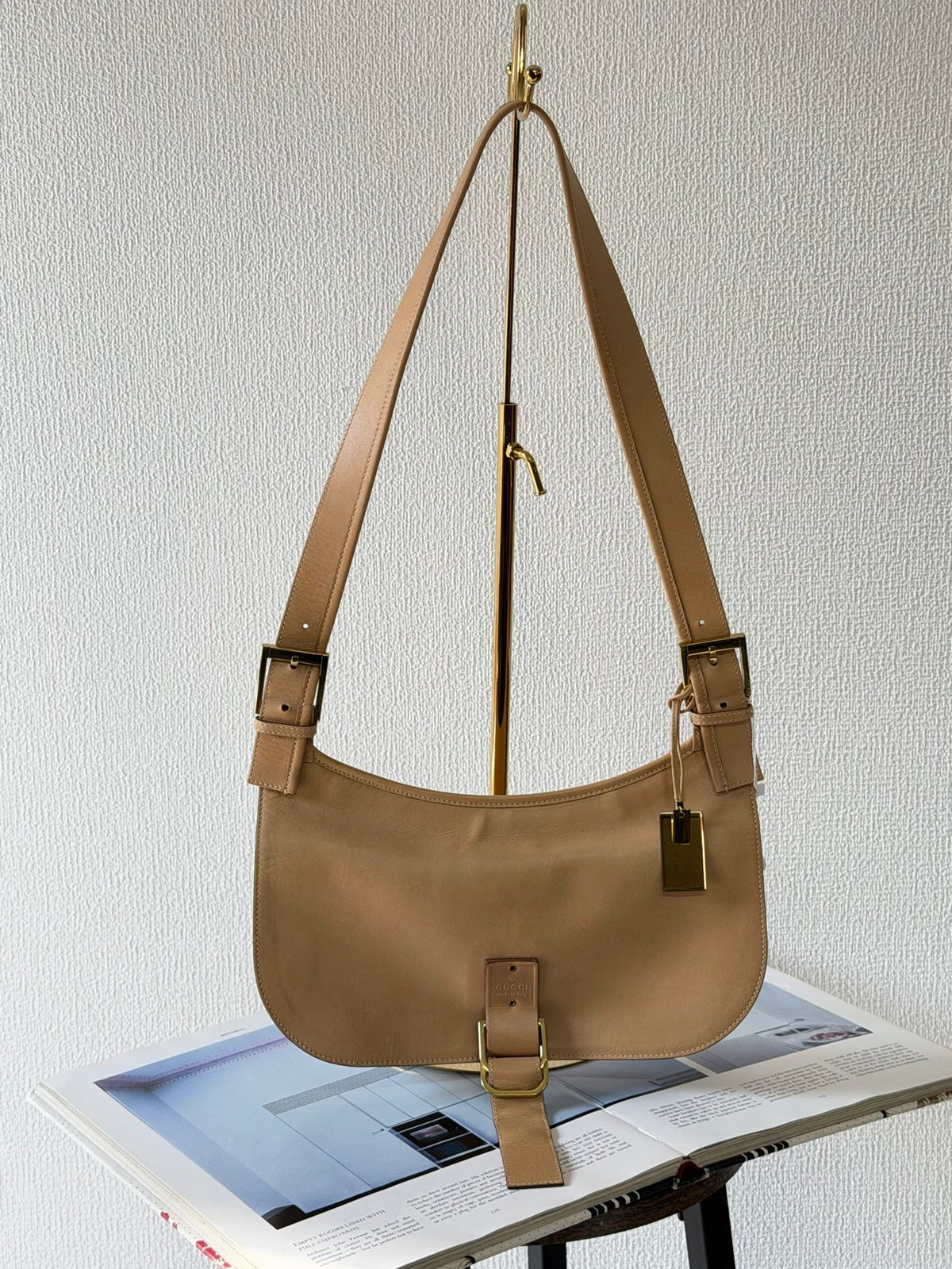 Gucci Vintage Leather Shoulder Bag