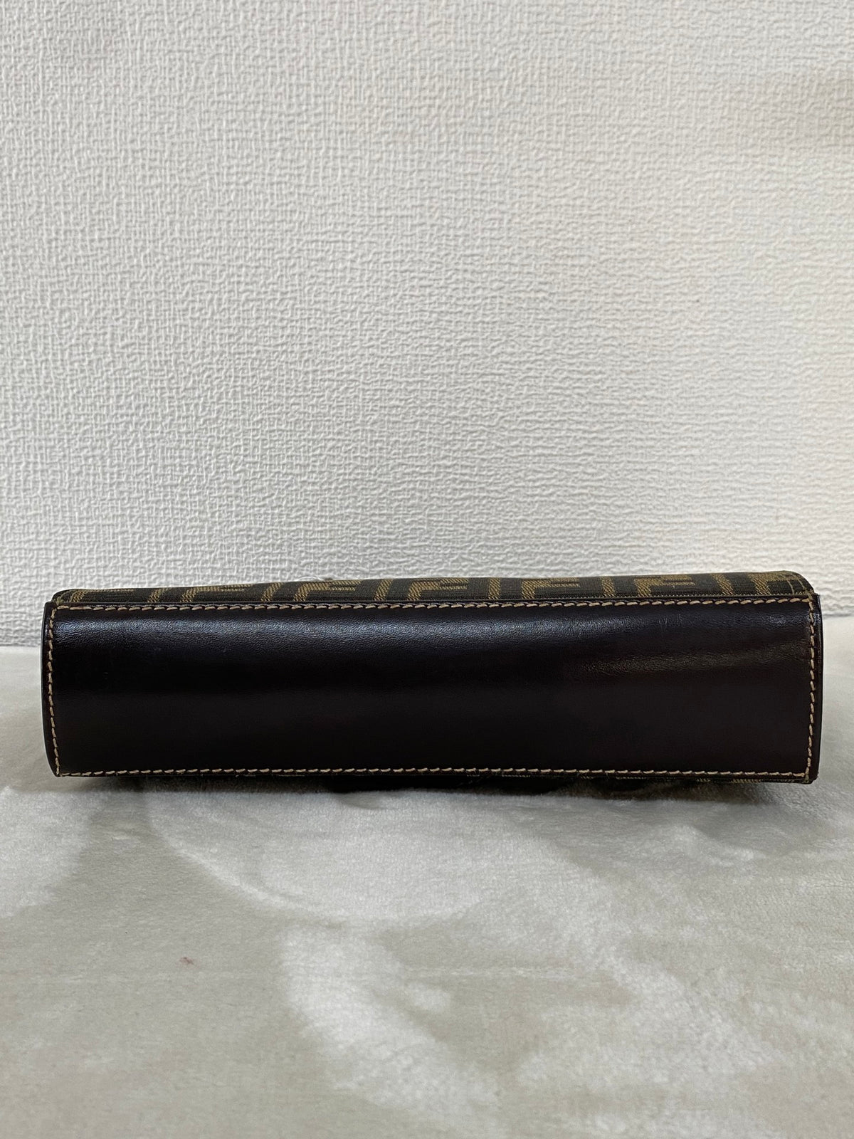 Fendi Vintage Zucca Canvas Leather Shoulderbag