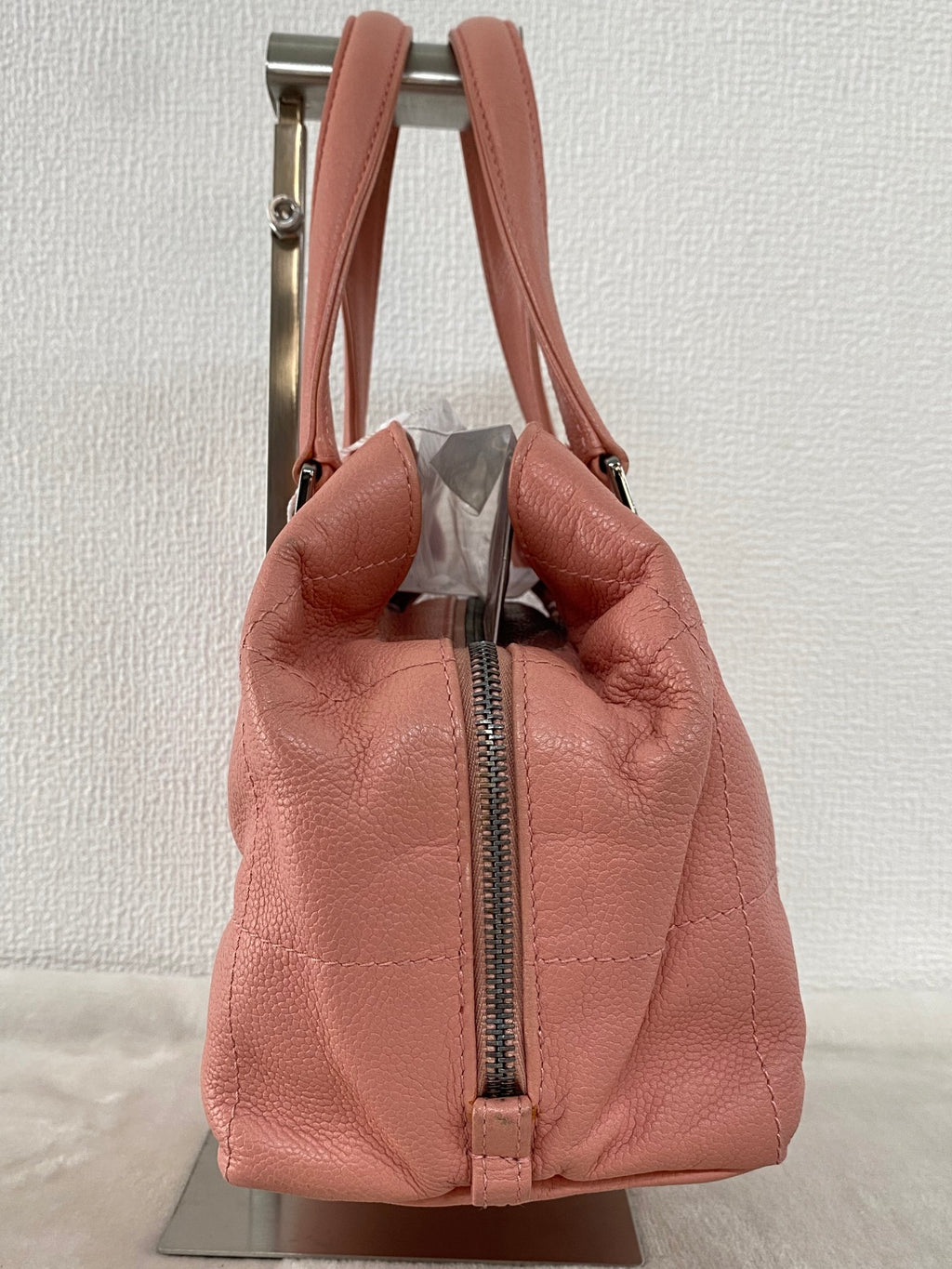 Chanel Chocobar Caviar Skin Bowling Bag