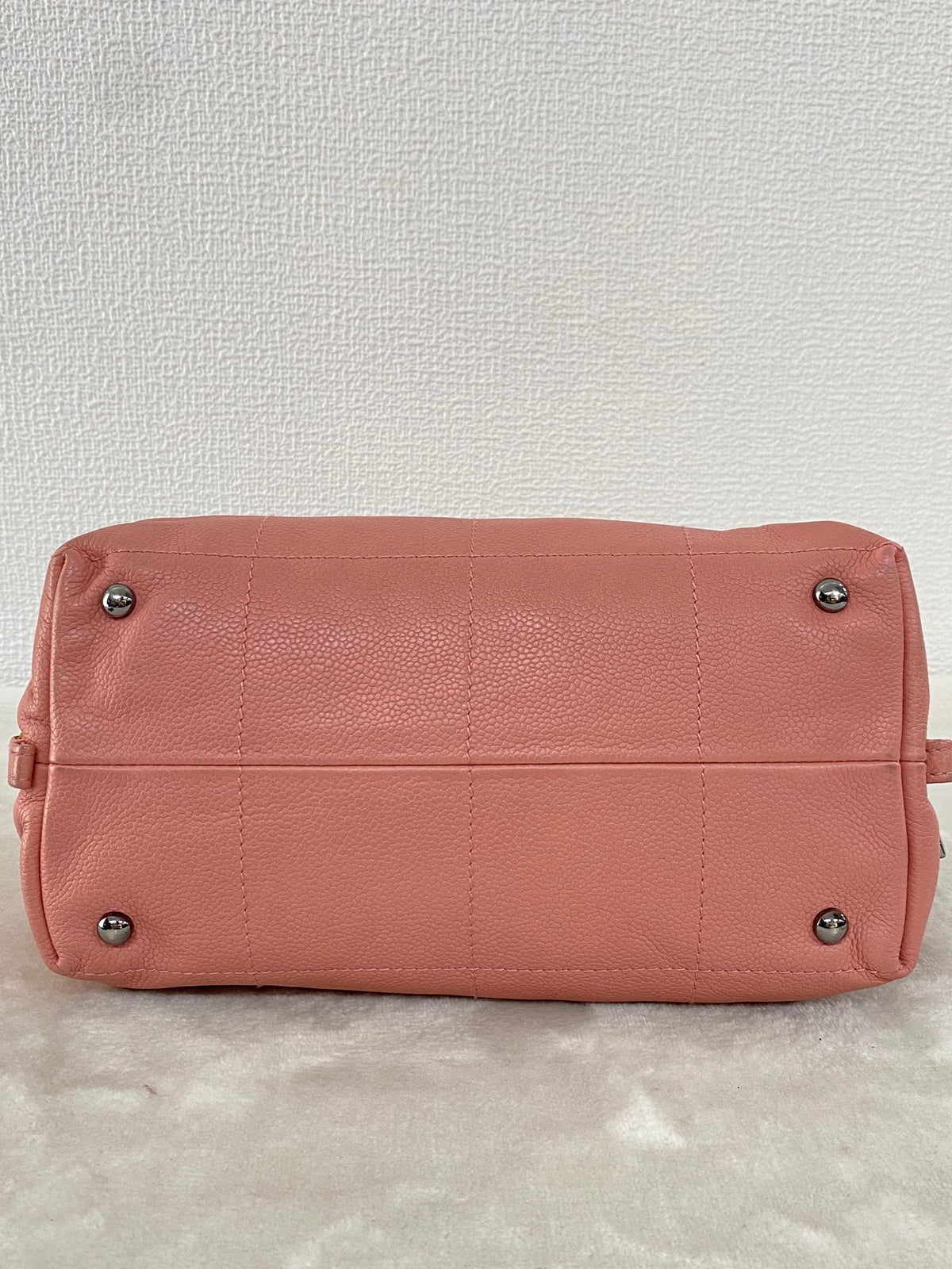 Chanel Chocobar Caviar Skin Bowling Bag