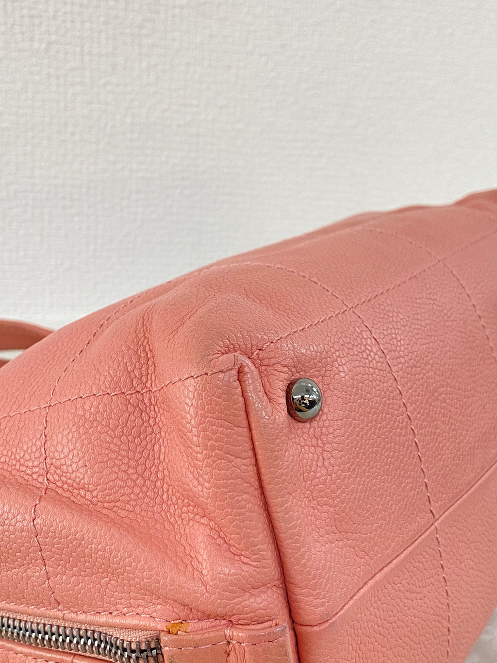 Chanel Chocobar Caviar Skin Bowling Bag