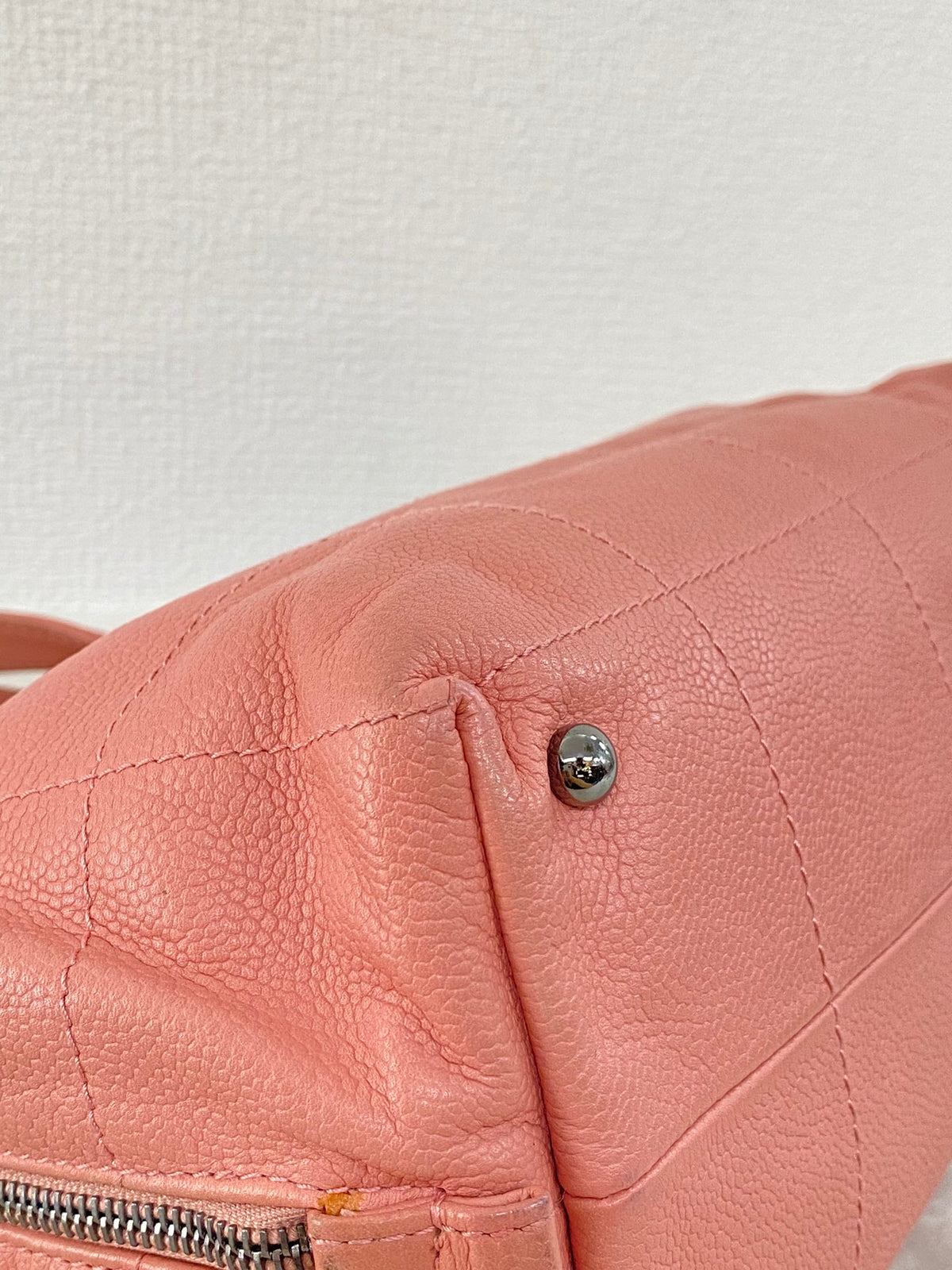 Chanel Chocobar Caviar Skin Bowling Bag